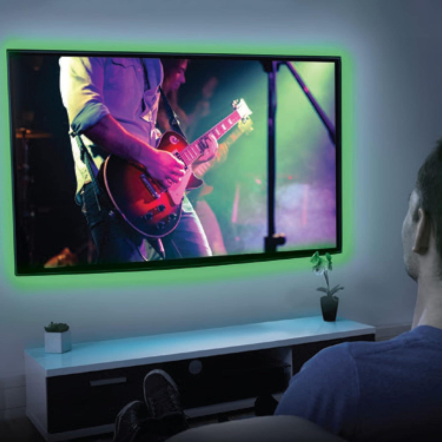 Monster 12ft Multi-Color Sound Reactive LED Light Strip with Remote Control, Indoor