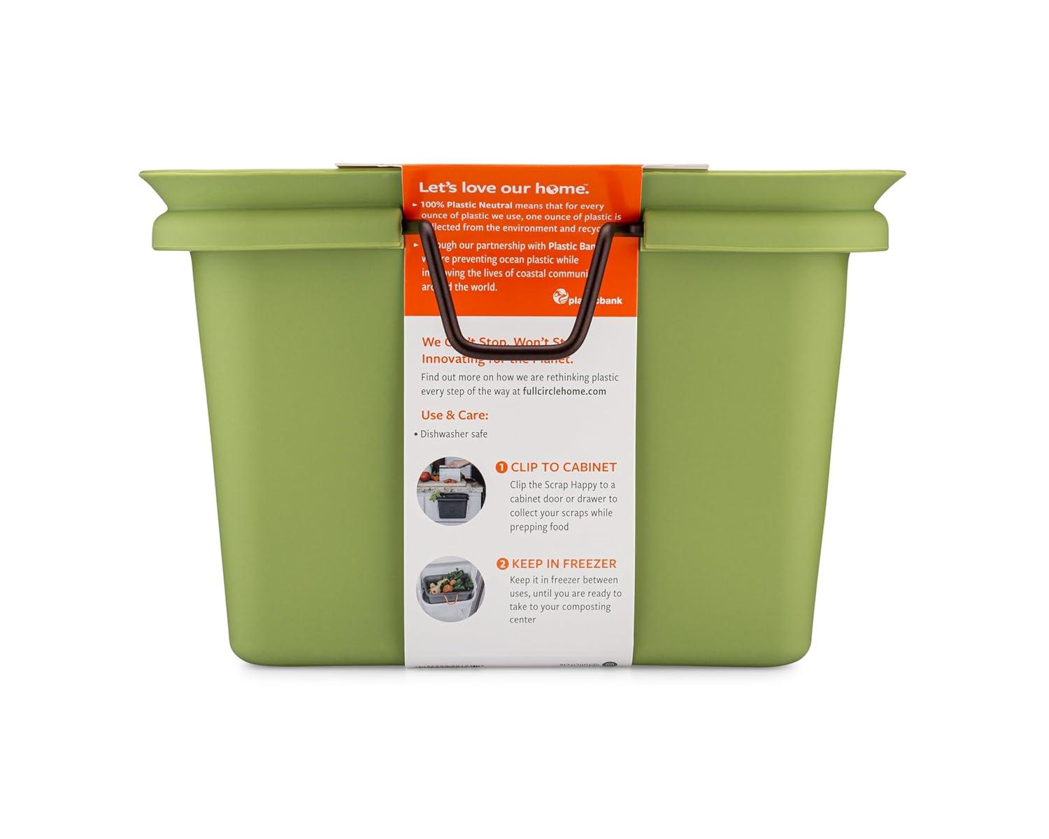 SCRAP HAPPY Scrap Collector & Freezer Compost Bin Silicone Material