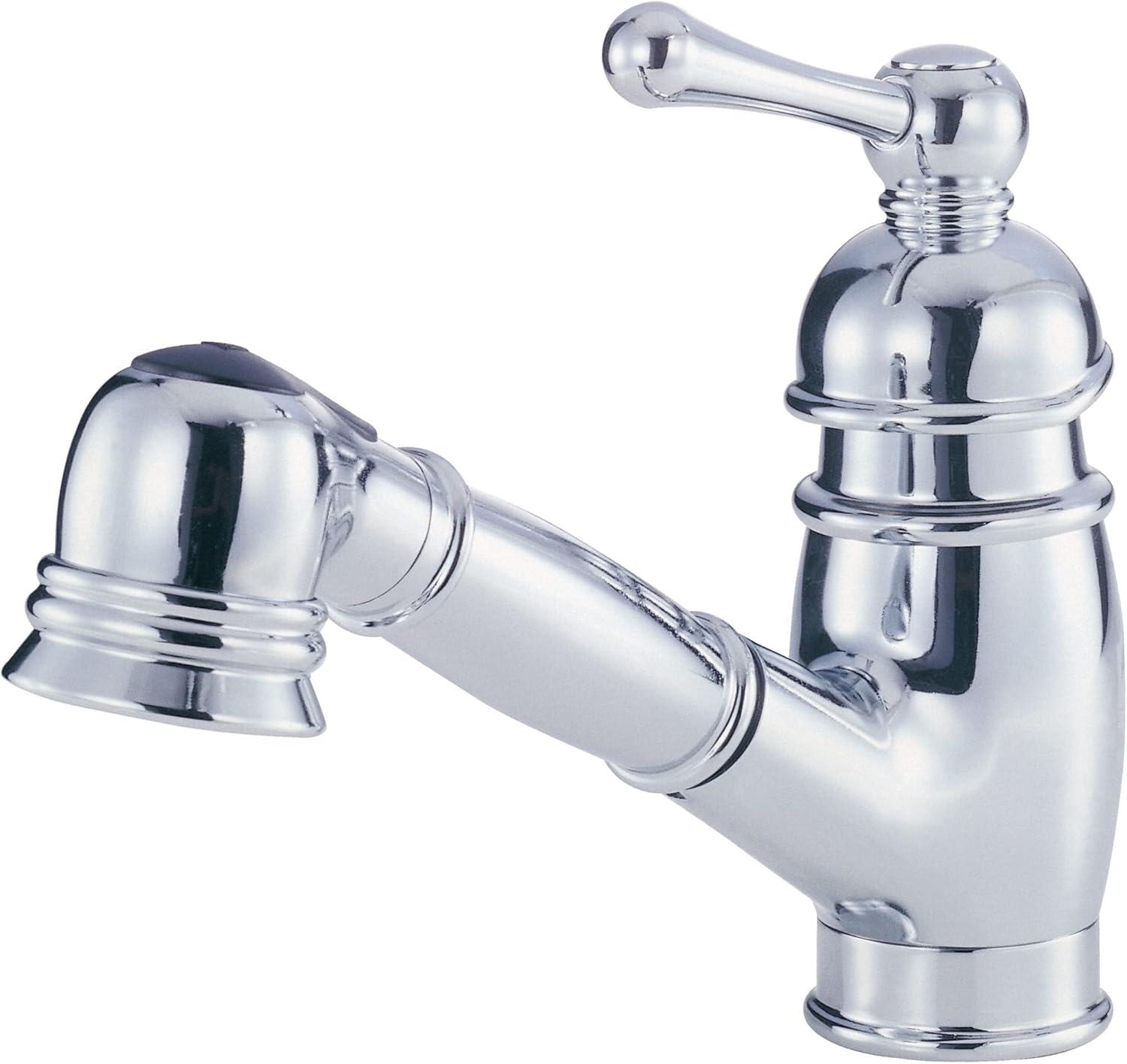 Opulence 1H Pull Out Single Handle Kitchen Faucet with Side Spray