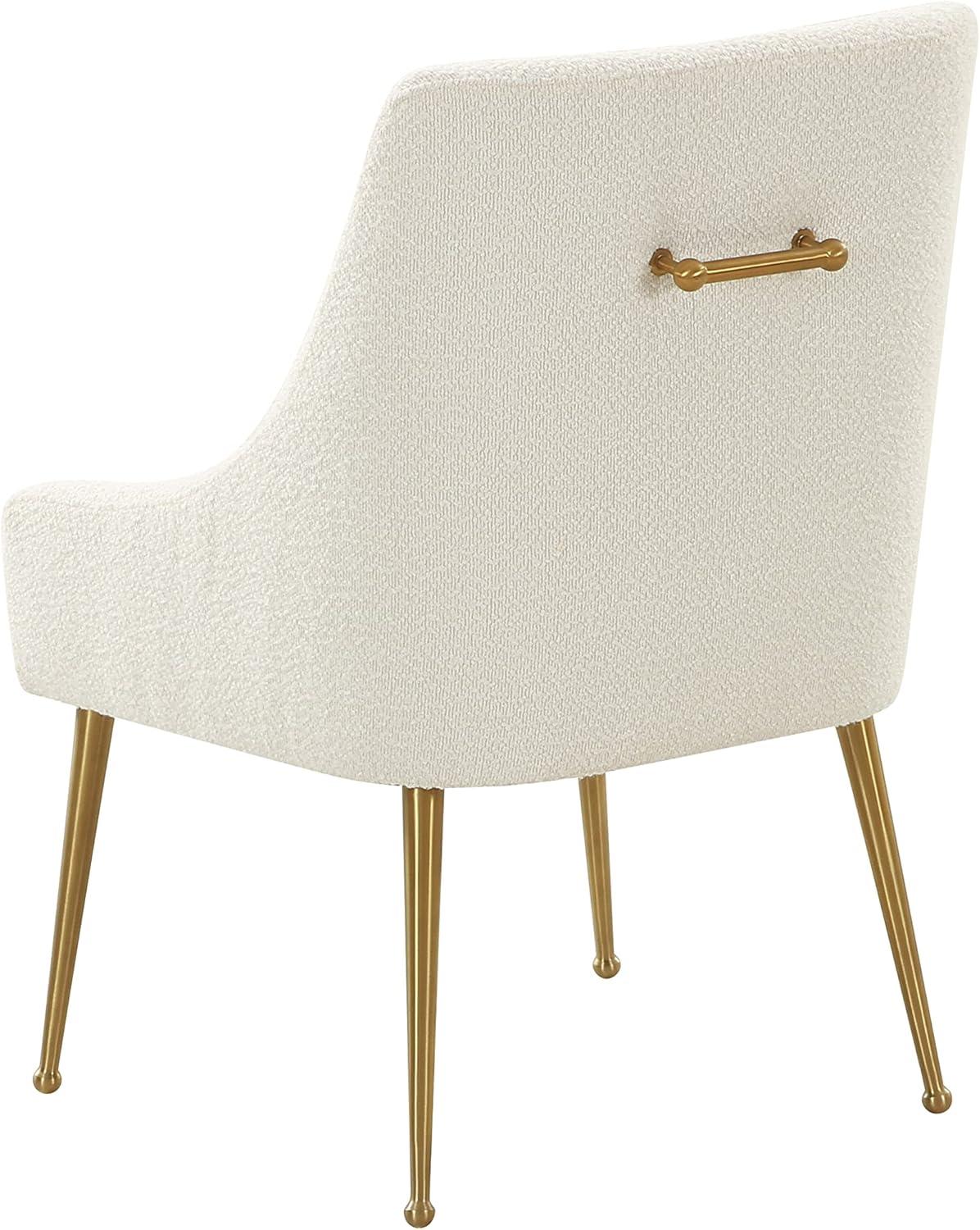 Beatrix 19'' H Velvet Upholstered Metal Parsons Chair