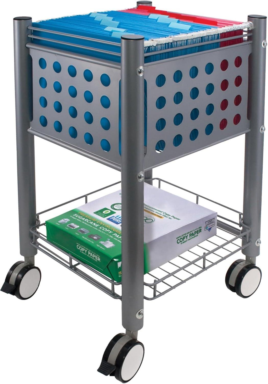 26.25'' H x 13.75'' W File Cart with Wheels