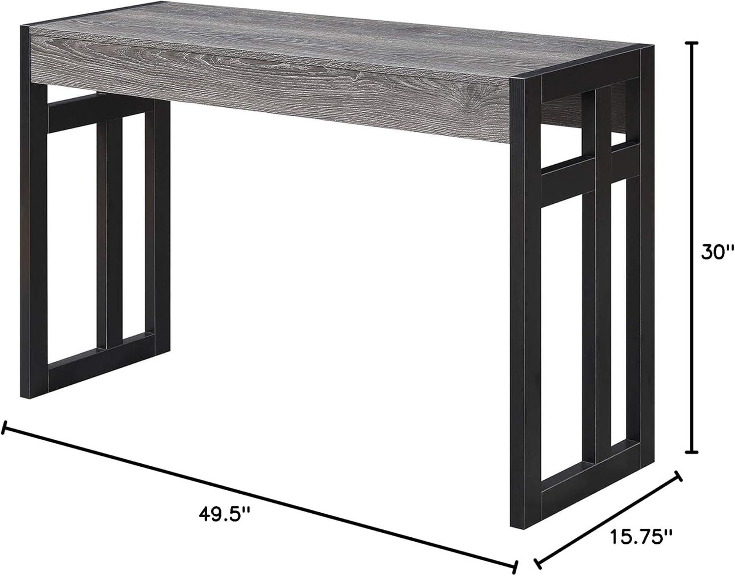 Convenience Concepts Monterey Console Table, Weathered Gray/Black