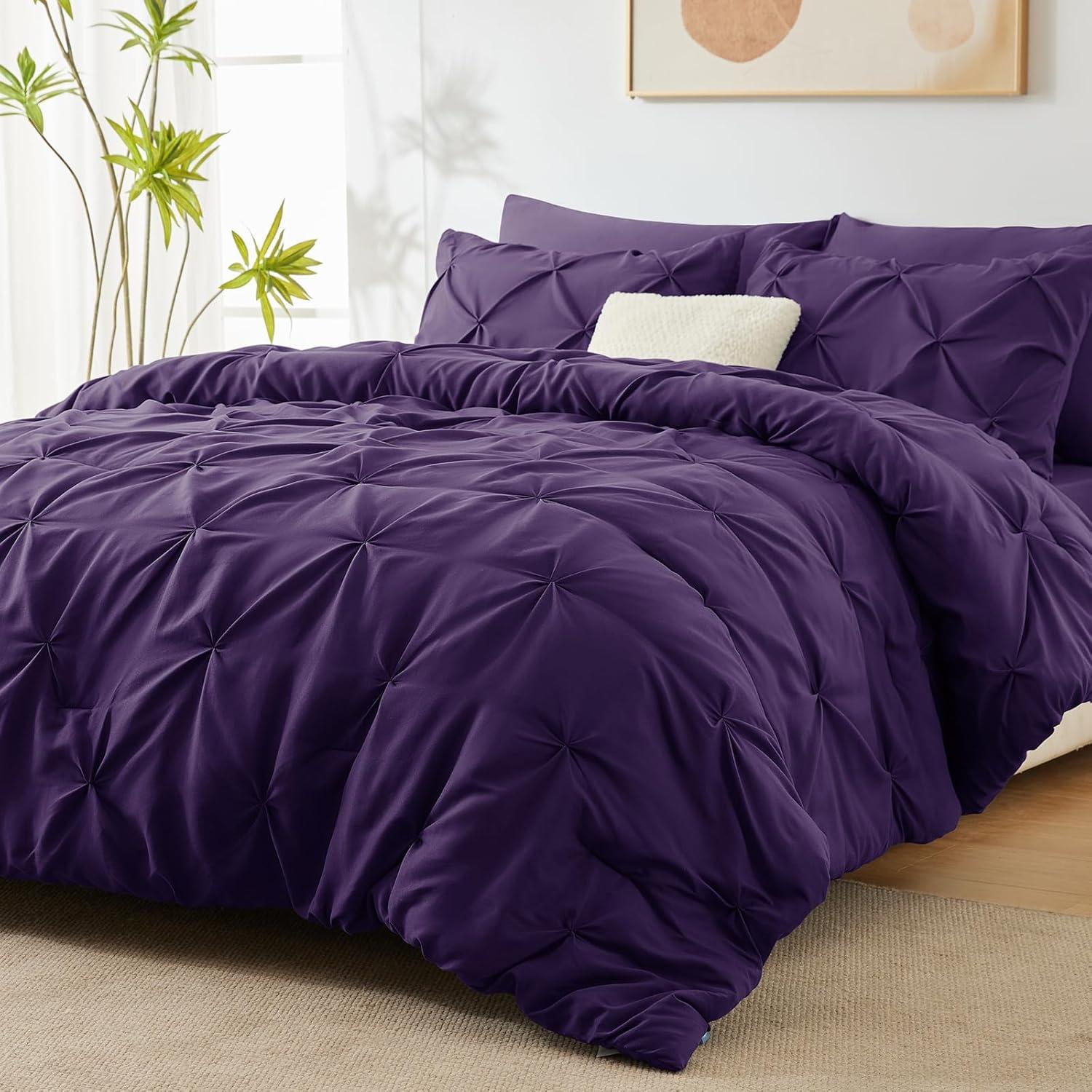 Comforter Set Purple - 7 Piece - King