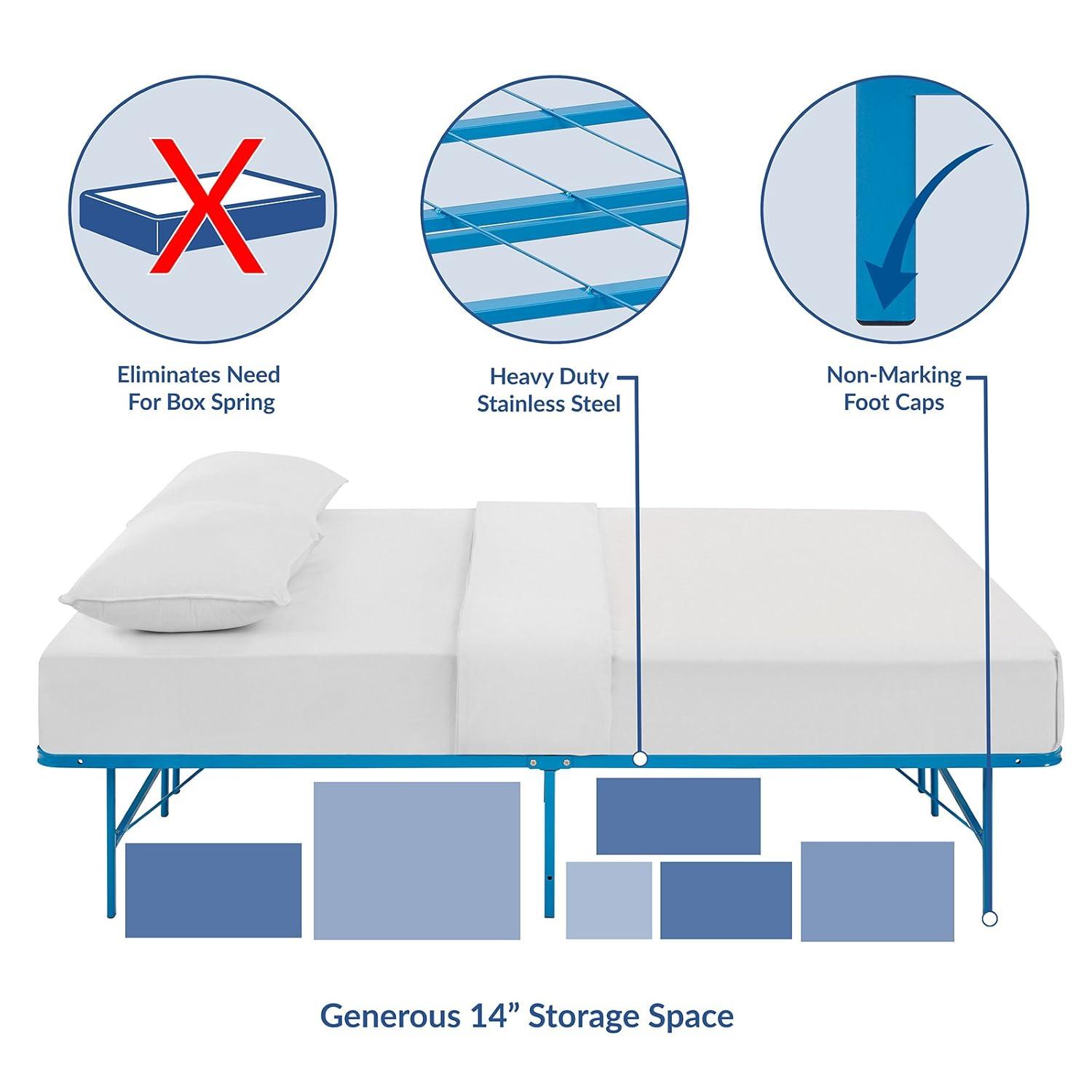 Modway Horizon Stainless Steel Bed Frame