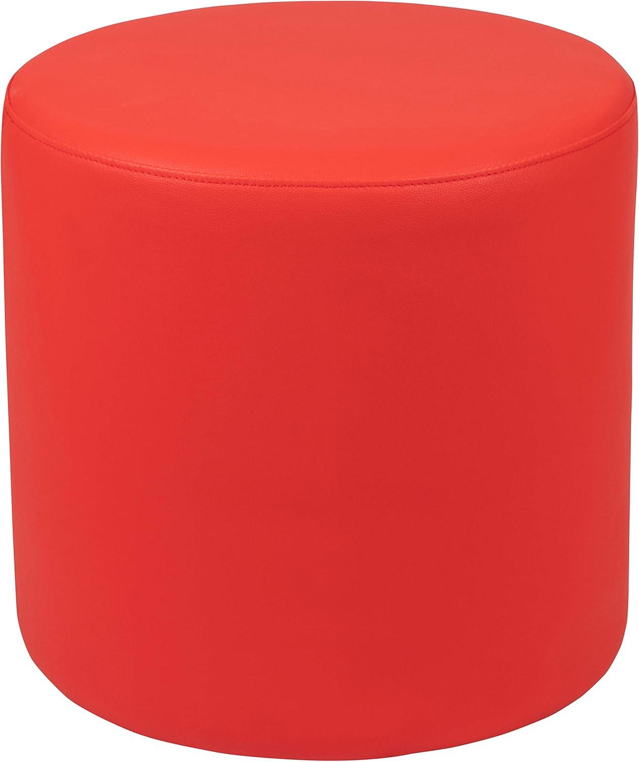 Emma and Oliver 18"H Soft Seating Flexible Circle for Classrooms and Common Spaces - Blue