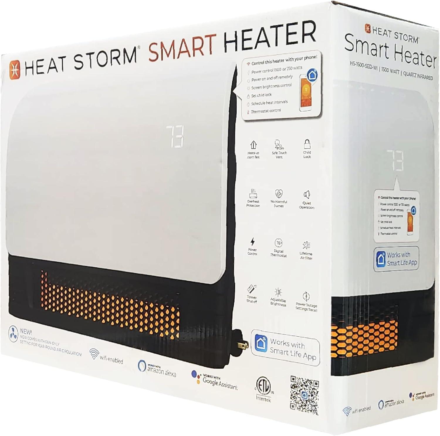 Heat Storm 1500-Watt Sedona Infrared Heater, WiFi Enabled - Smart Line