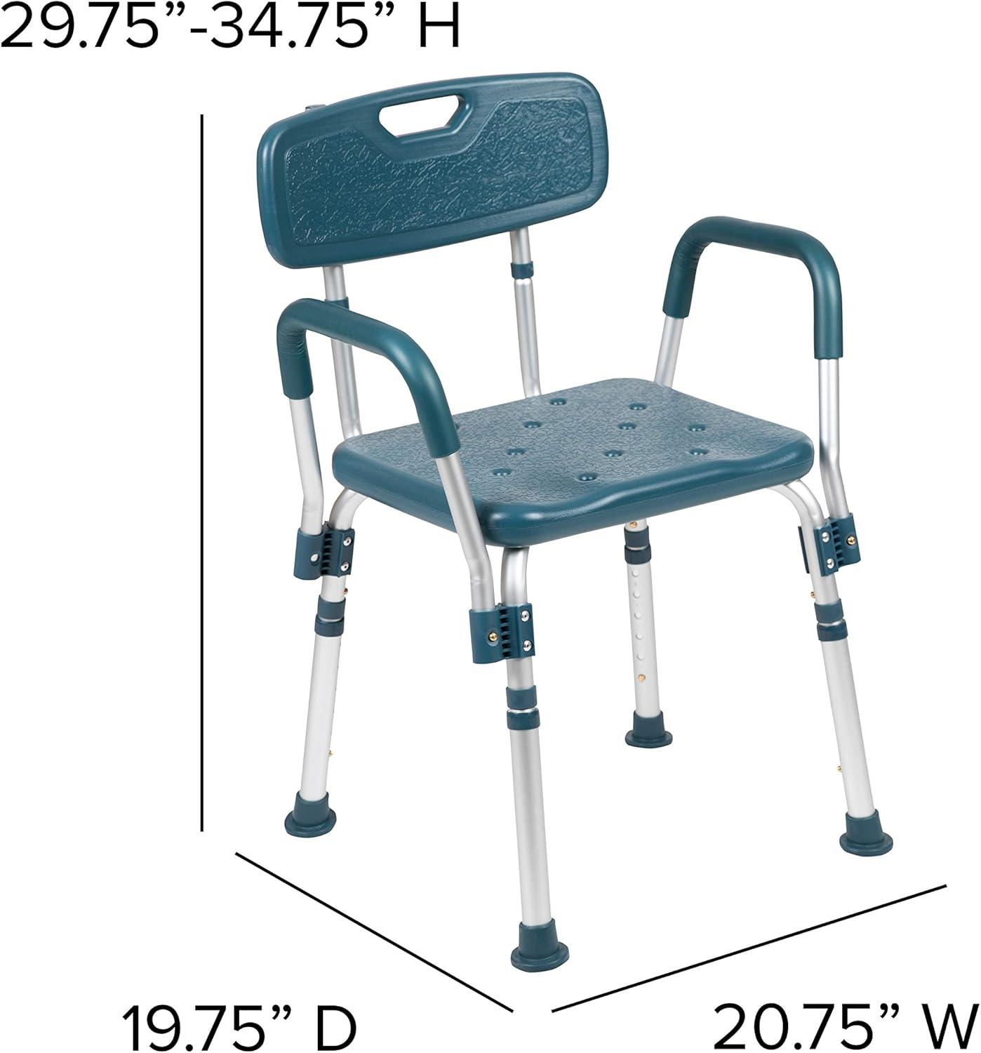 Jane 300 Lb. Capacity Quick Release Back & Arm Shower Chair