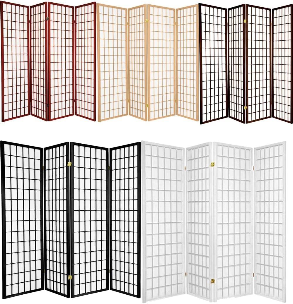 Legacy Decor Room Divider Privacy Screen Partition Shoji Style 6 ft Tall