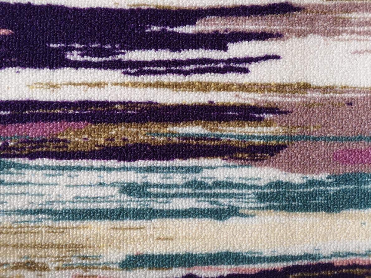 Deerlux Modern Living Room Area Rug with Nonslip Backing, Abstract Brushstrokes and Glitter Pattern, 2.5 x 6.5 Ft Runner