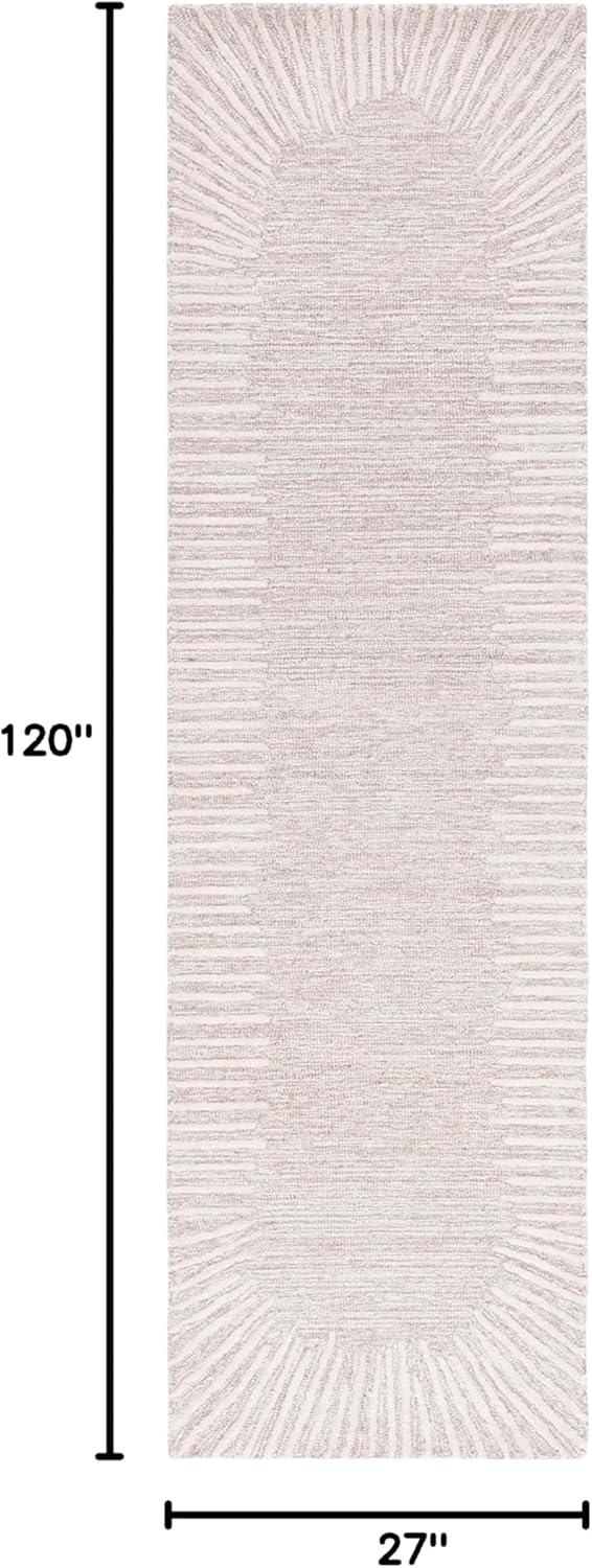 SAFAVIEH Abstract Frieda Radiate Runner Rug, Natural/Ivory, 2'3" x 10'