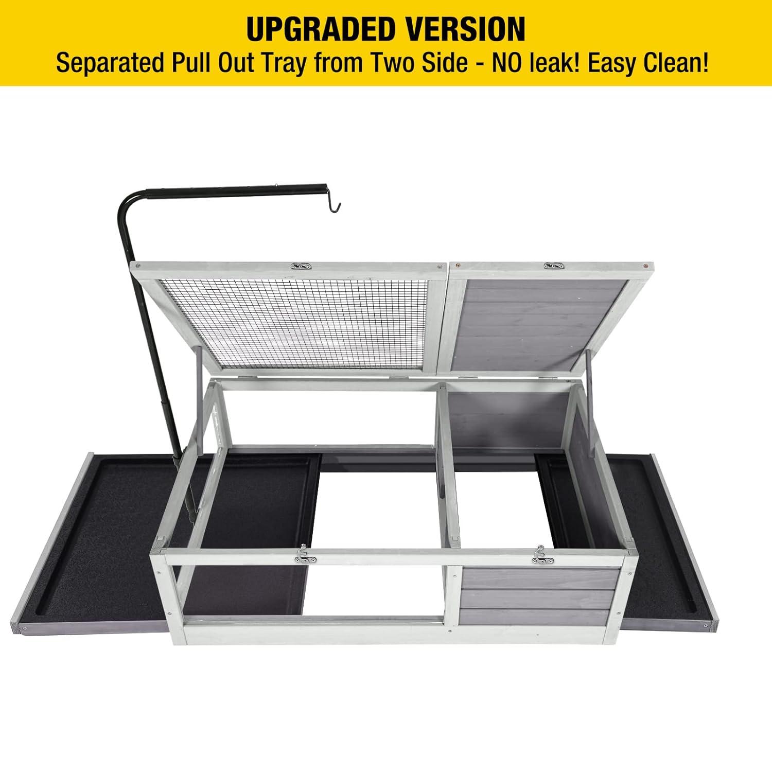 Aivituvin Wooden Tortoise Habitat | Reptile Cage-AIR55