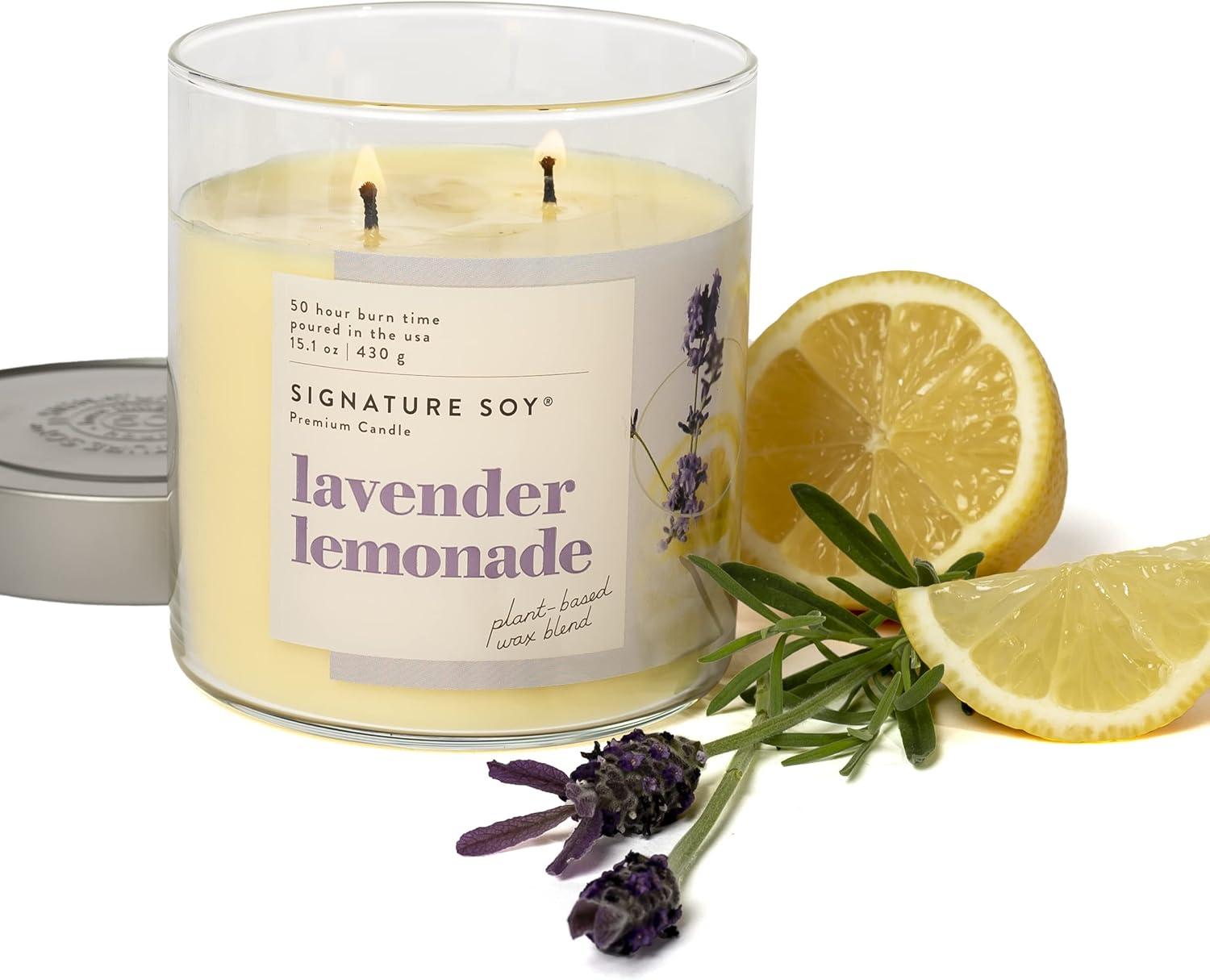 Signature Soy Signature Soy Lidded Lavender Lemonade Scented Candle