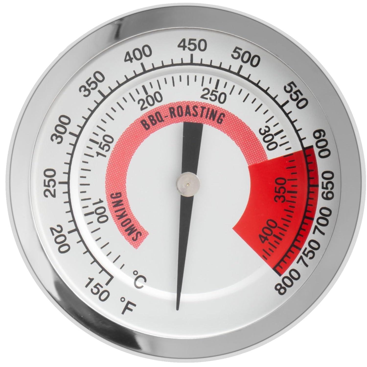 BBQ Grill Thermometer Heat Indicator Replacement Parts for Kitchenaid 720-0787D, 720-0819, 720-0745, 720-0733A, 720-0745B, 720-0826 - Compatible Barbeque Temperature Gauge Thermostat