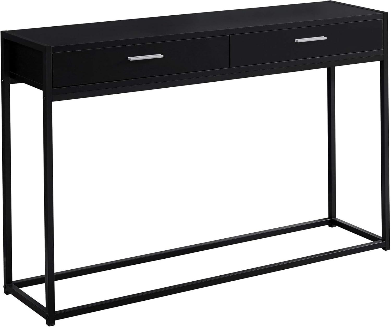 Monarch Specialties Accent Table, Console, Entryway, Narrow, Sofa, Bedroom, Black Laminate