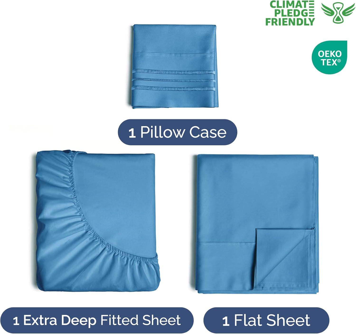 4 Piece Extra Deep Pocket Microfiber Sheet Set - CGK Linens