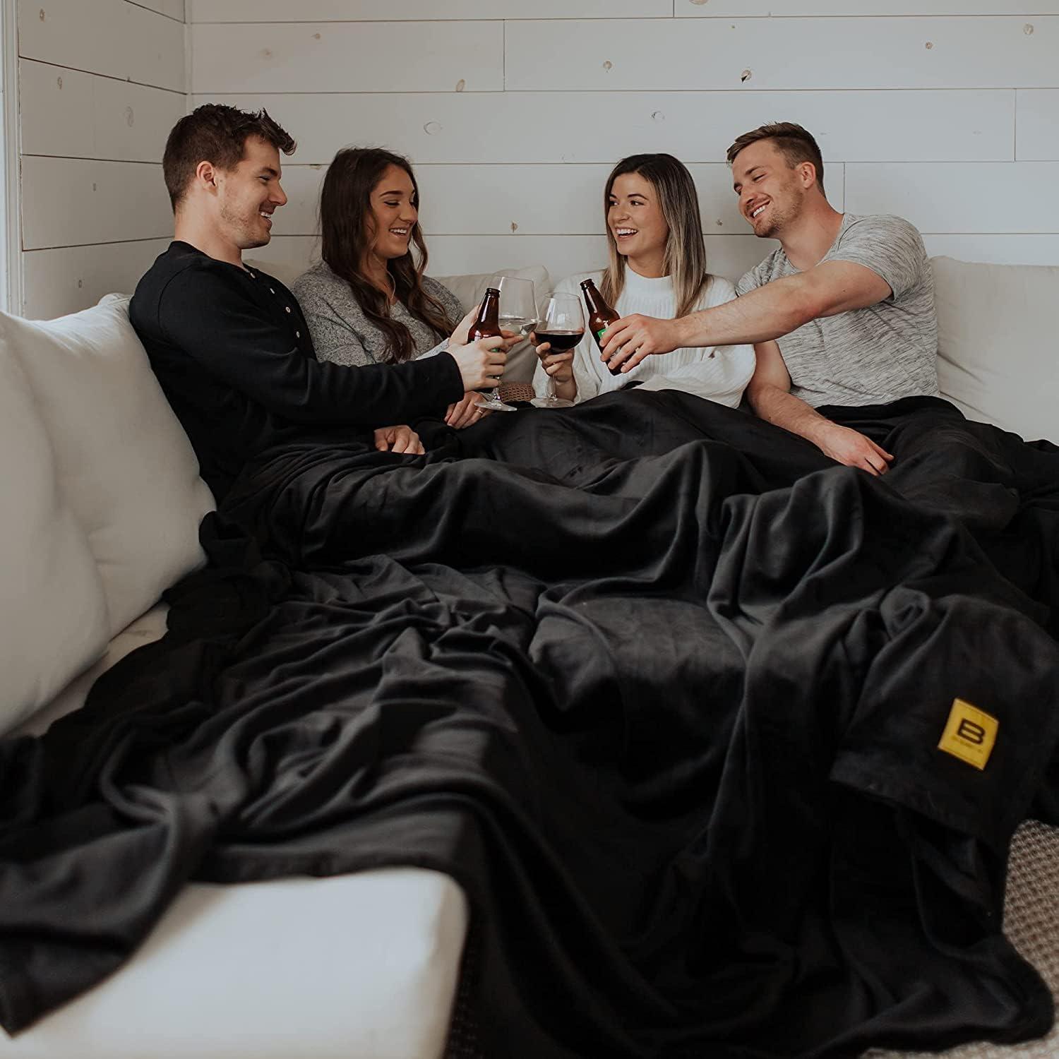 Big Blanket Co Original Stretch Forest | Extra Large Blanket | 100 Square Feet | Soft, Giant Blanket That Fits The Whole Family | The Biggest, Best Blanket of 2025