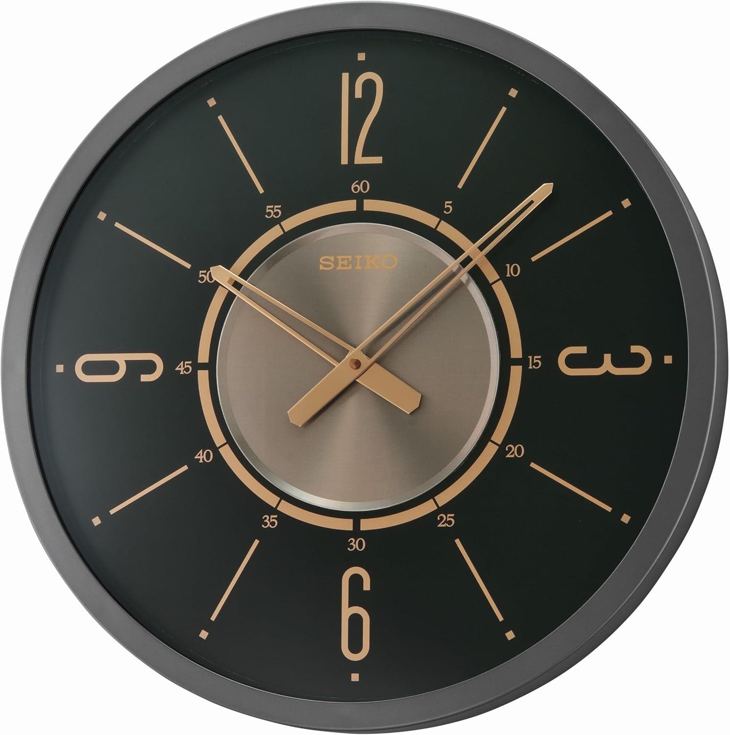 Seiko 20" Davis Wall Clock - Black