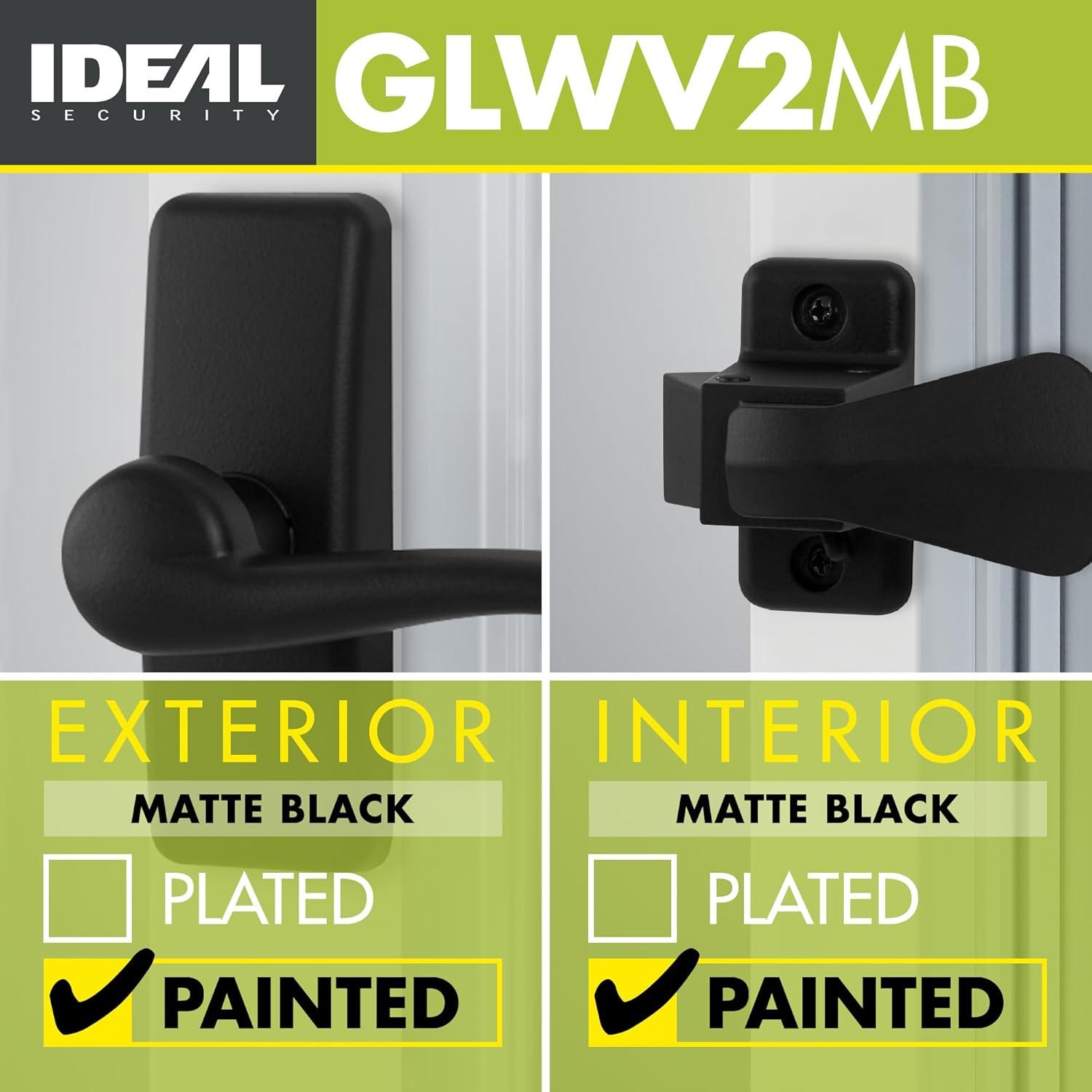 Matte Black Metal Lever Handle Set for Doors