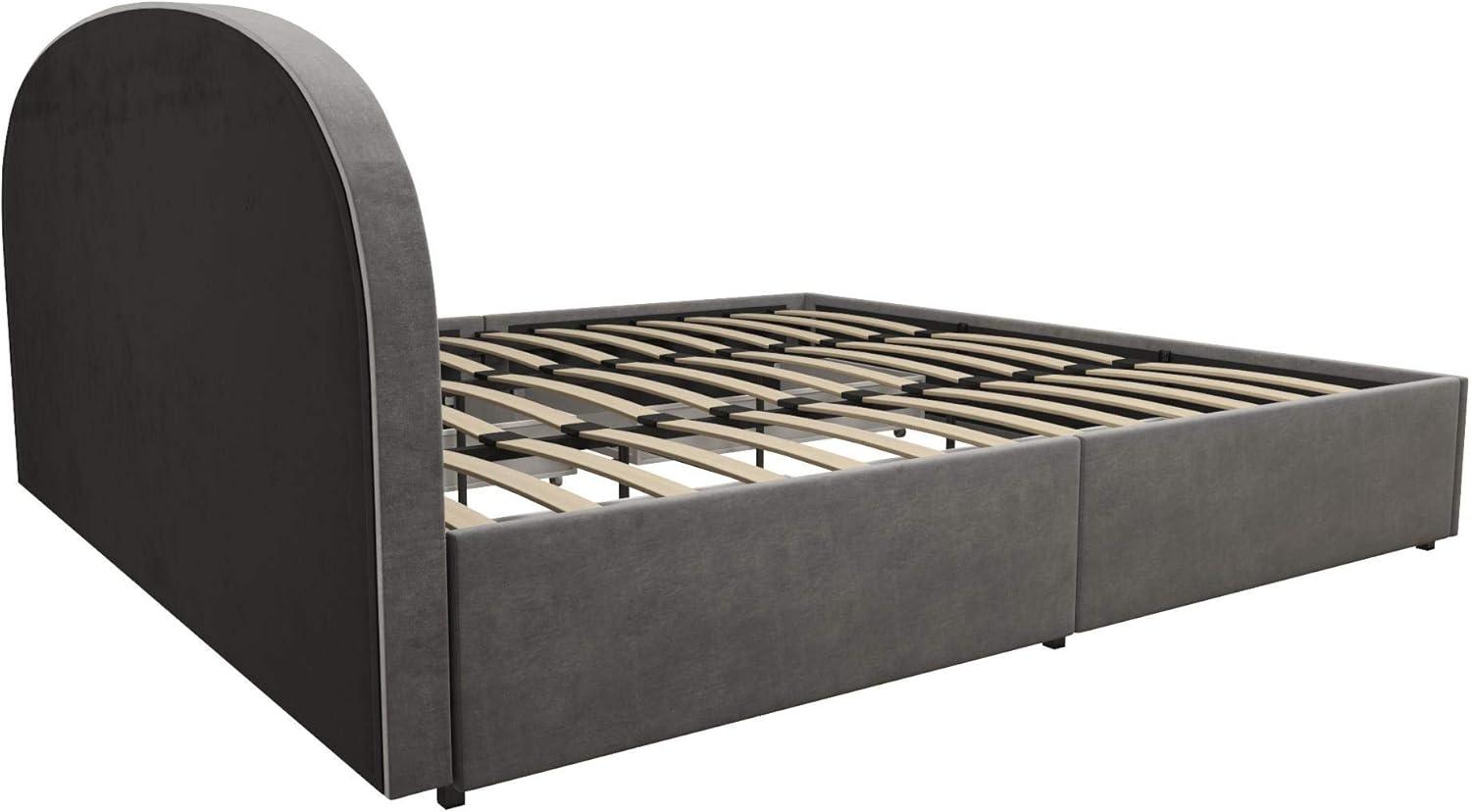 Moon Upholstered Platform Storage Bed