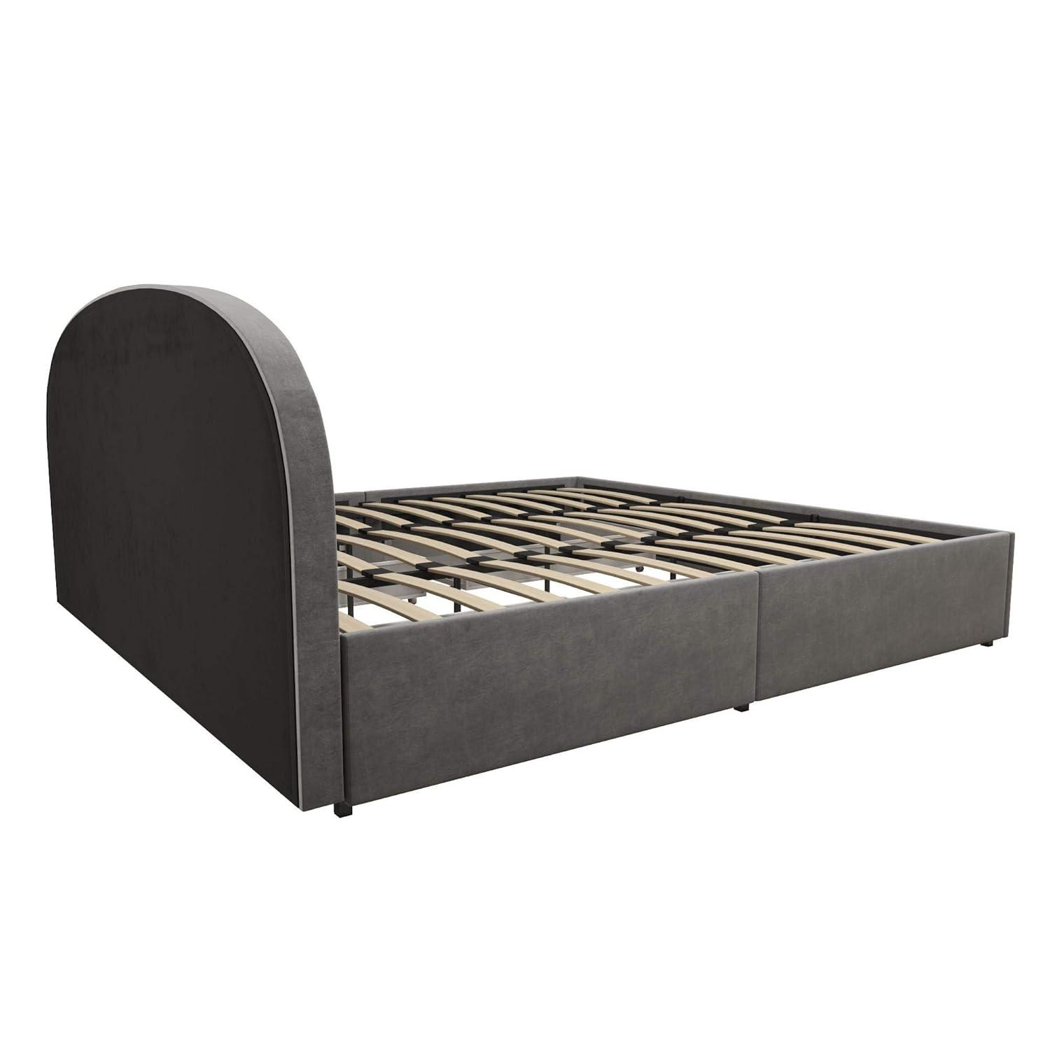 Moon Upholstered Platform Storage Bed