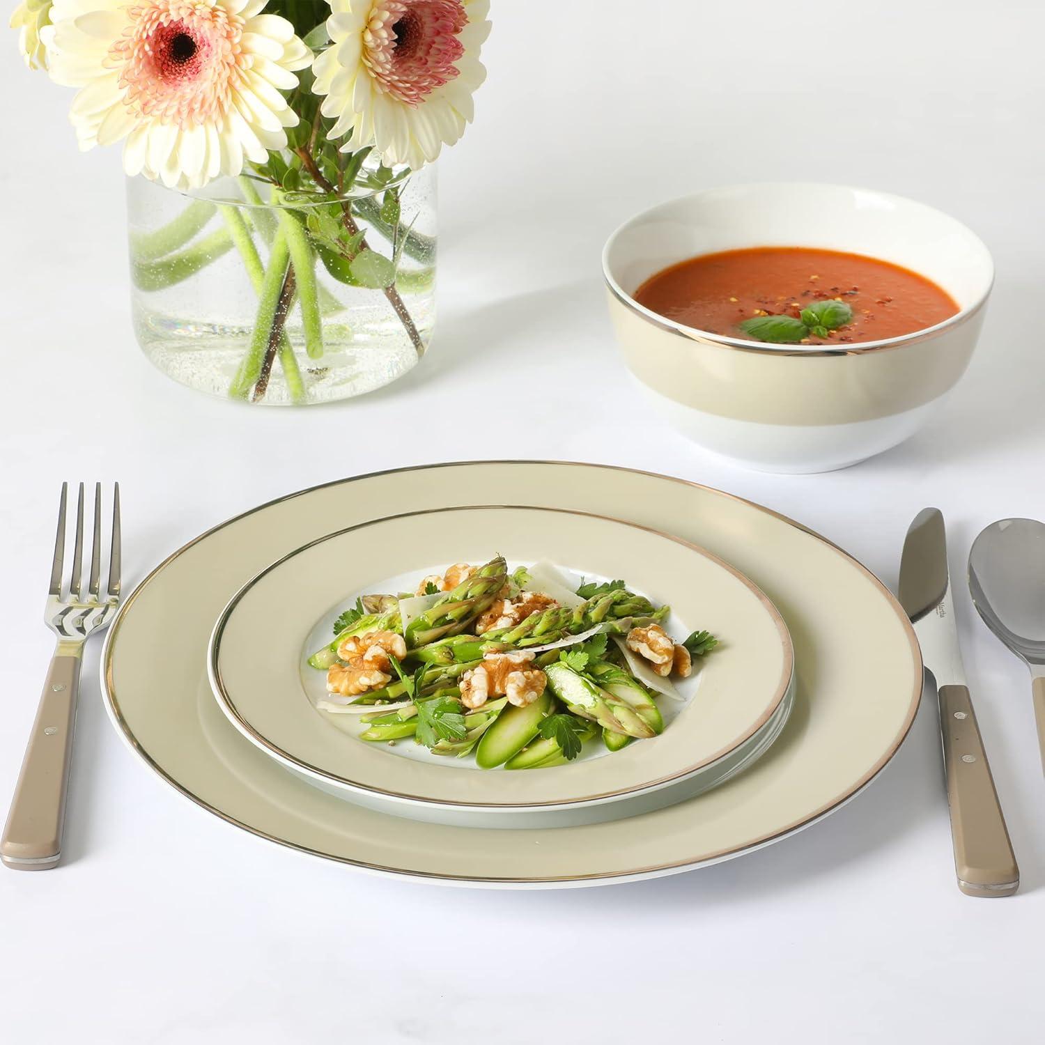 Martha Stewart Gracie Lane Ceramic Dinnerware Set - Service for 4