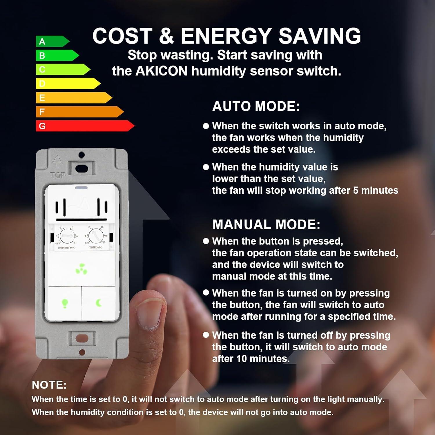 Akicon AK-SW-FLHT 3 Tamper Resistant 3-Way Motion Sensor