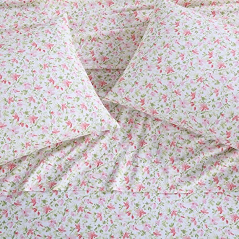 Laura Ashley Printed Cotton Percale Sheet Set