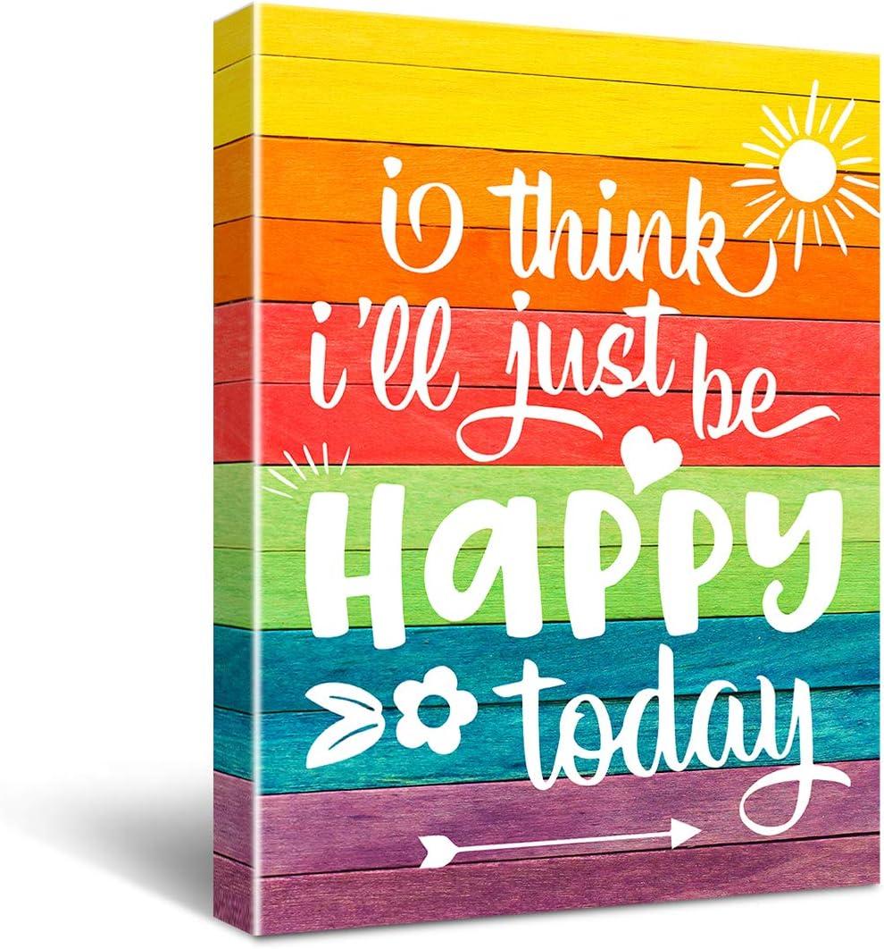 Colorful Motivational Quote Canvas Wall Art 12x16