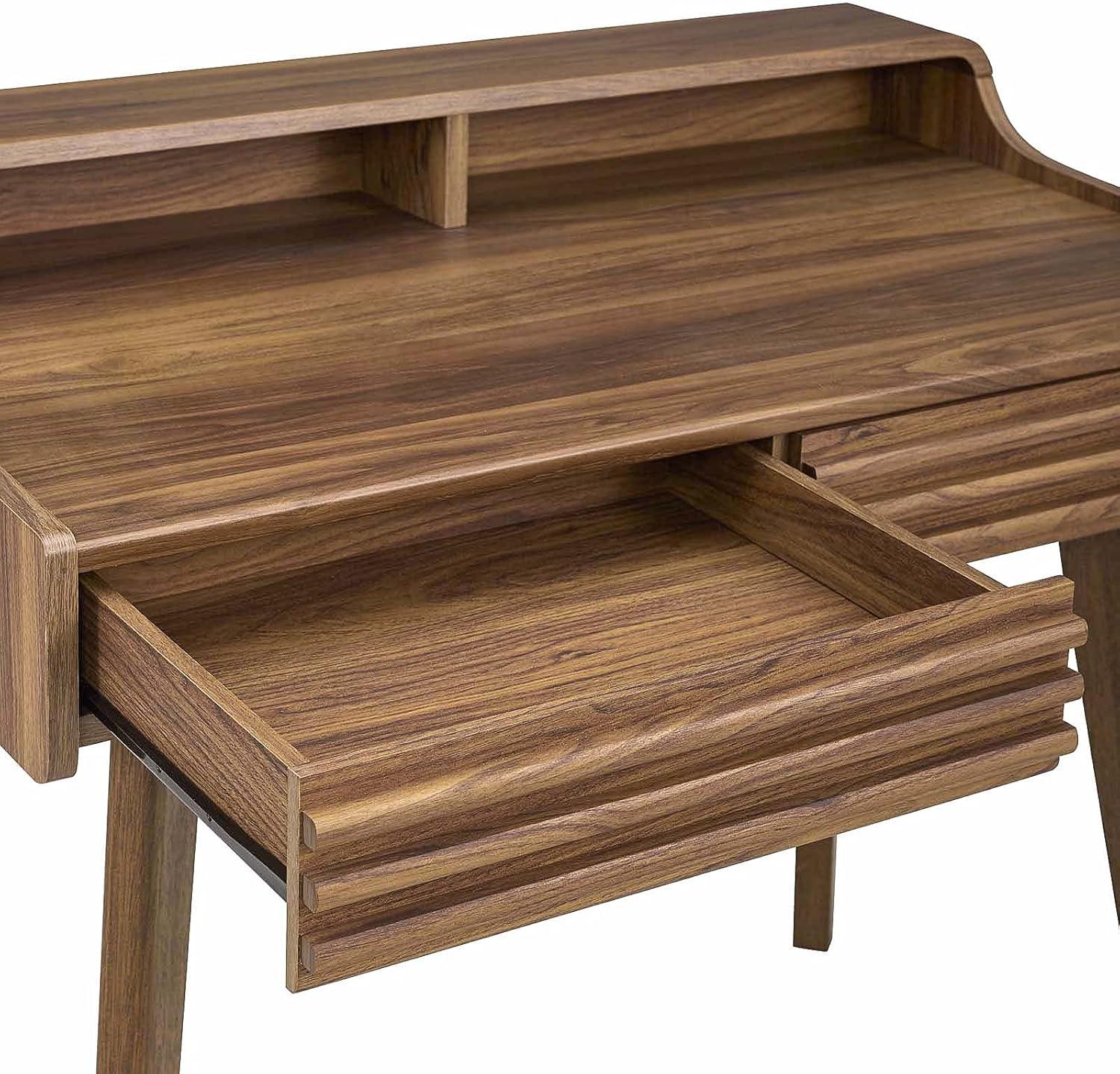 Modway Render Writing Desk Walnut