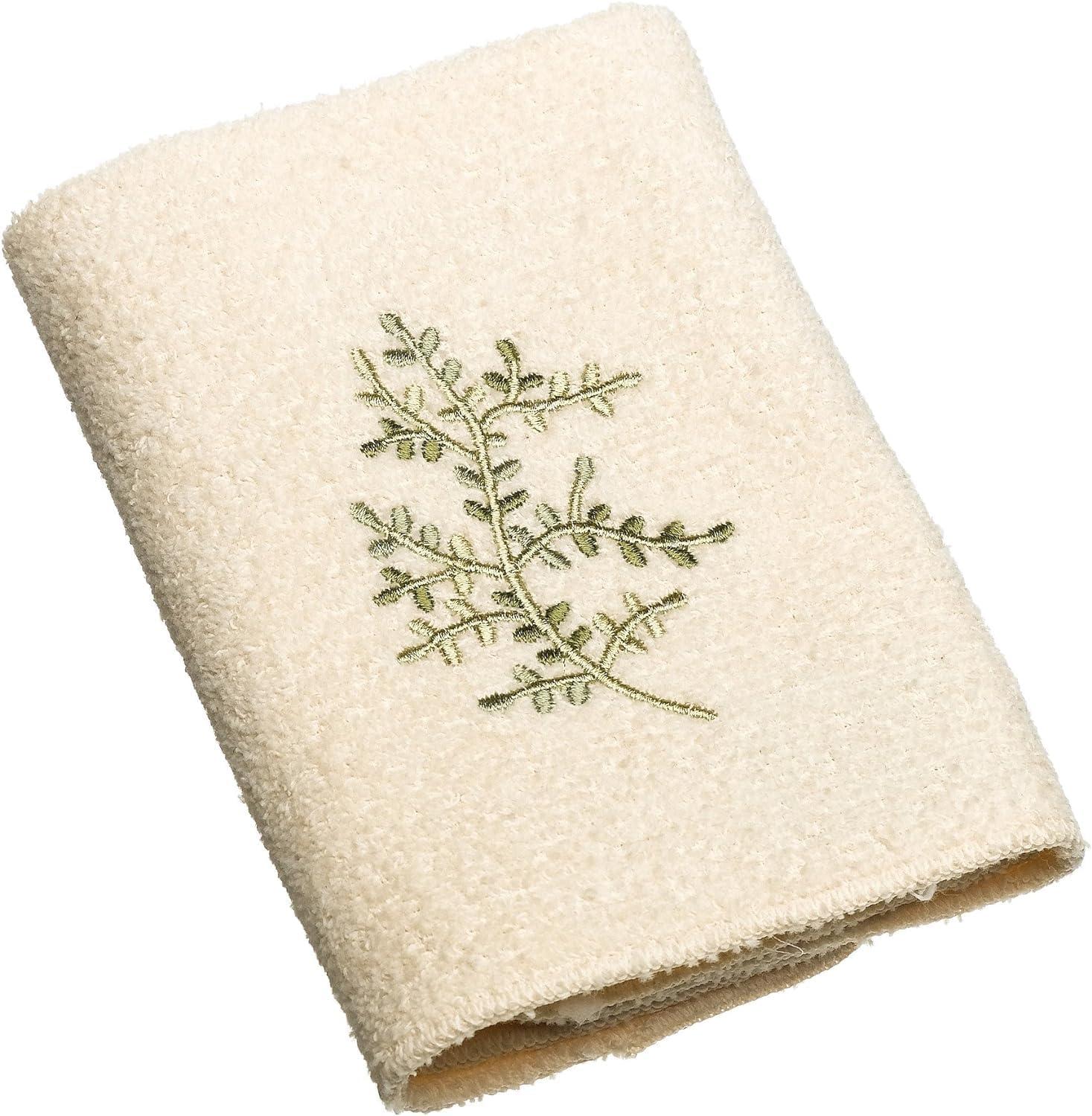 Avanti Linens Greenwood Ivory Washcloth Towel
