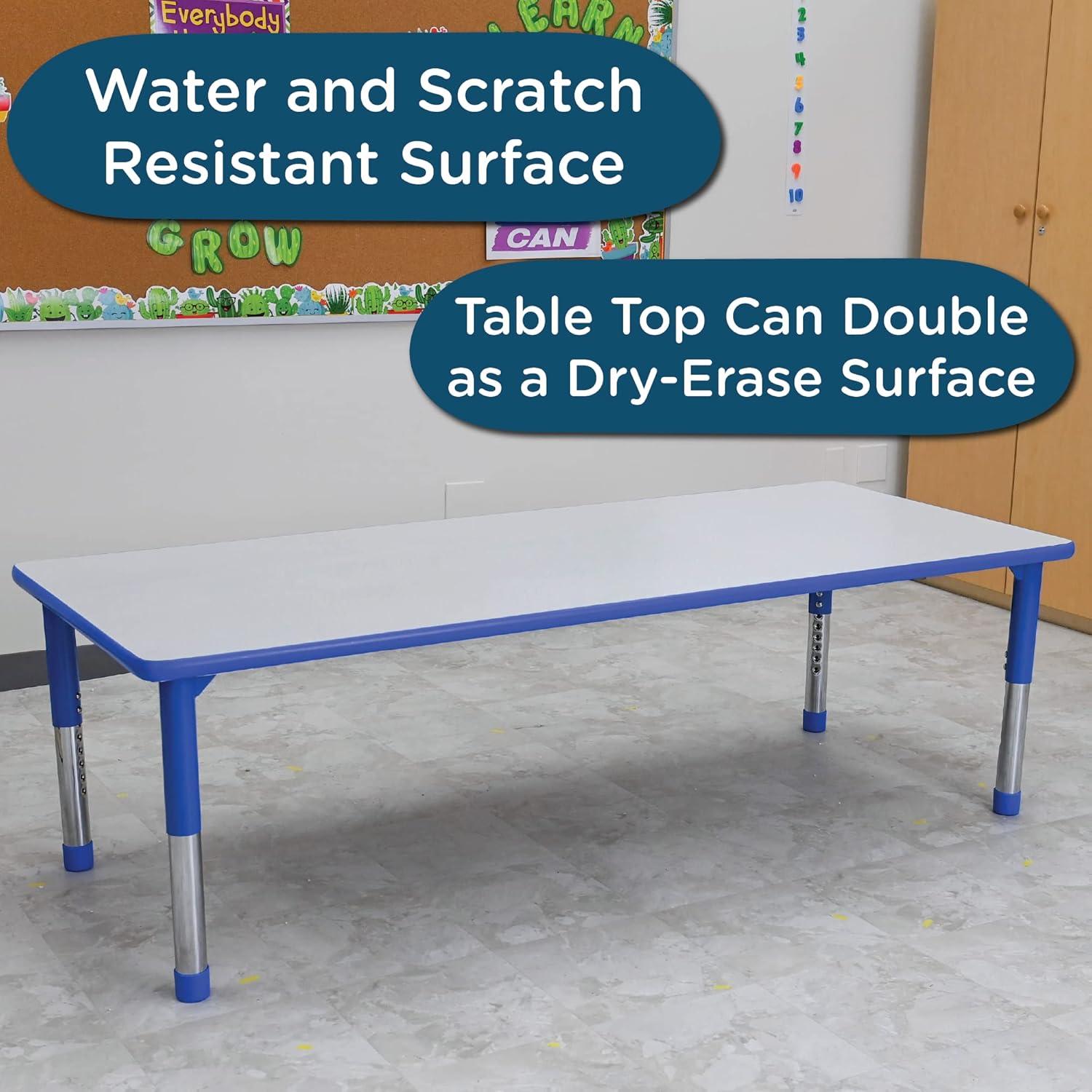 Children's Factory AS WE GROW Rectangular Adjustable Table