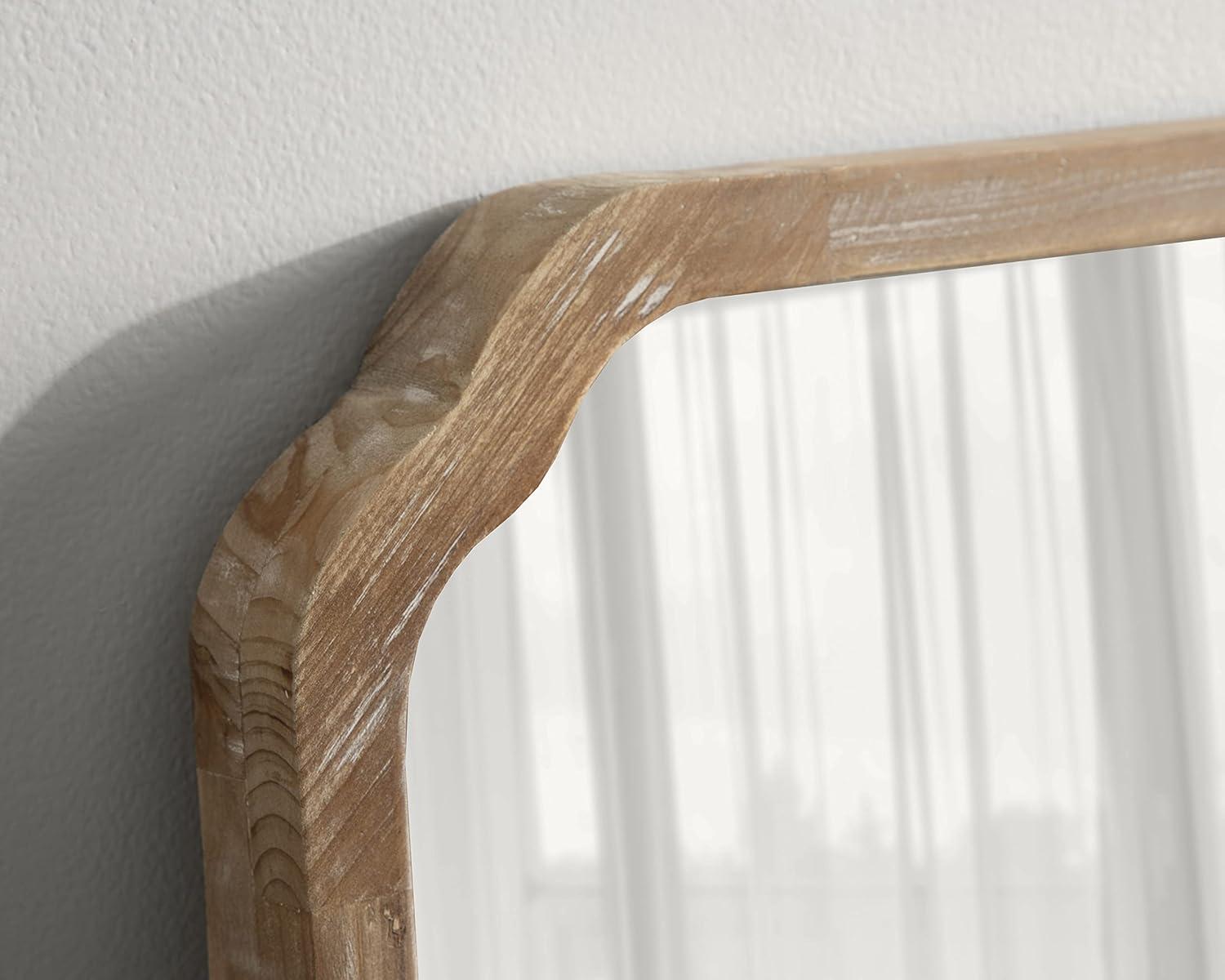 Kate & Laurel All Things Decor 18"x24" Marston Farmhouse Wall Mirror: Solid Wood, No Assembly Required