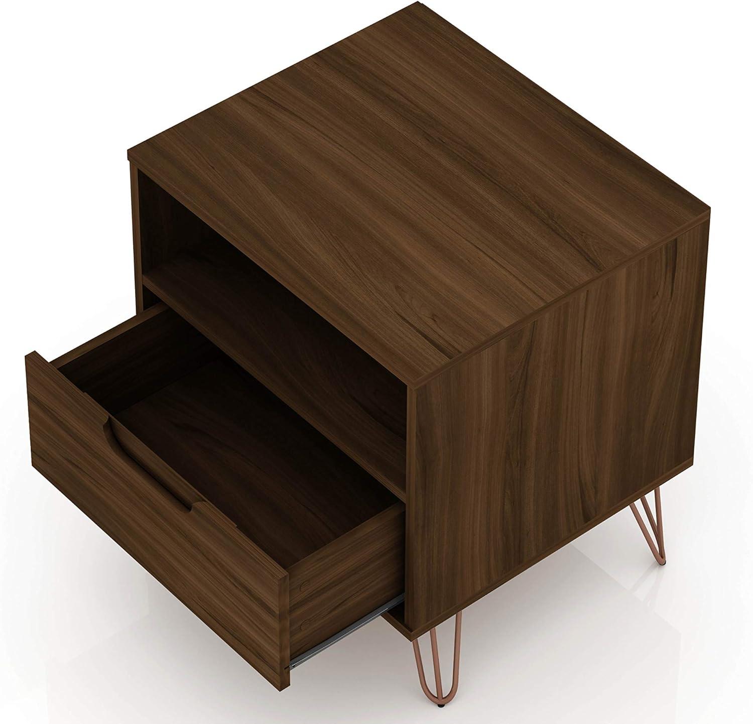 1.0 Rockefeller Nightstand - Manhattan Comfort