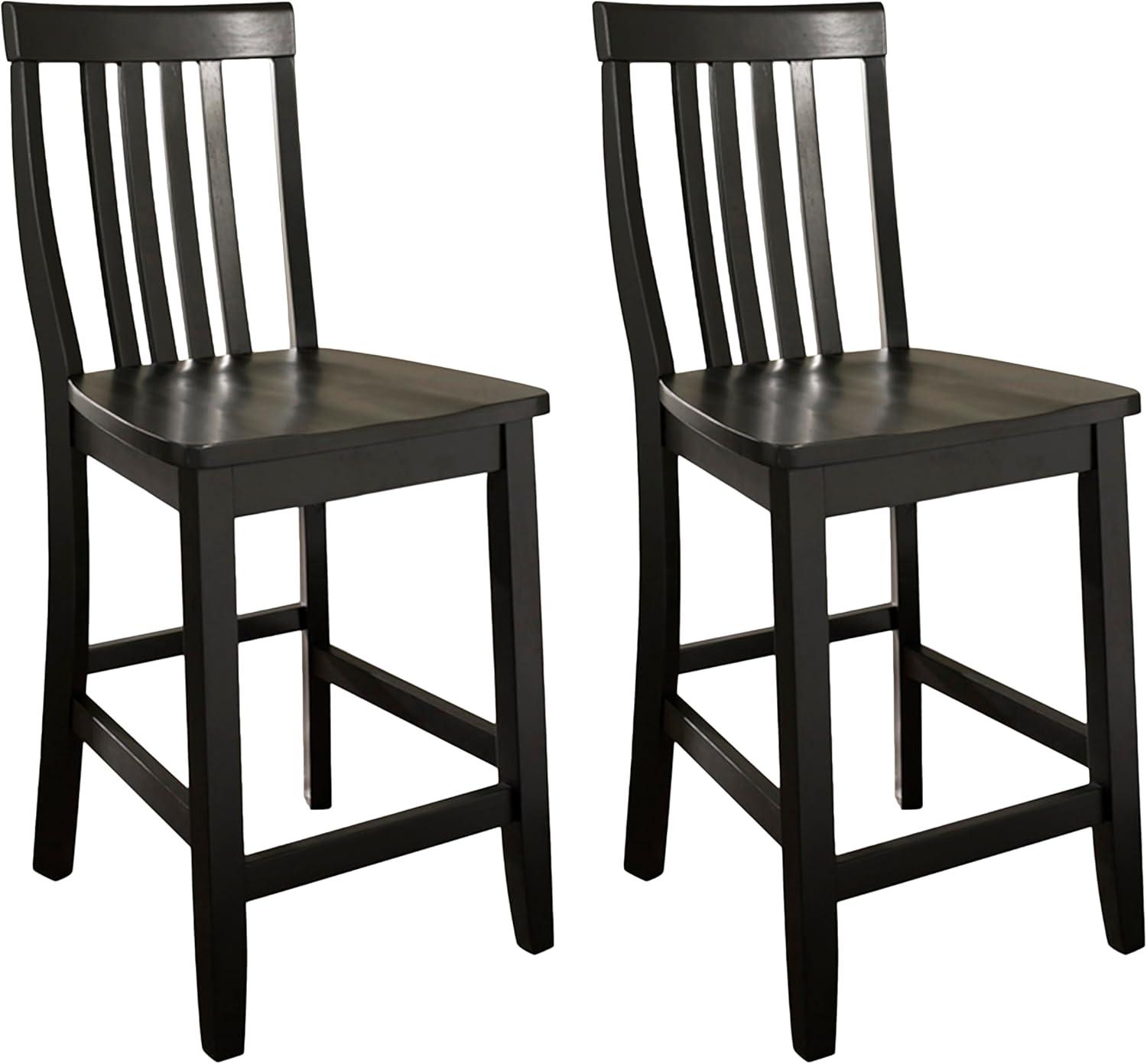 Set of 2 24" School House Counter Height Barstools - Crosley