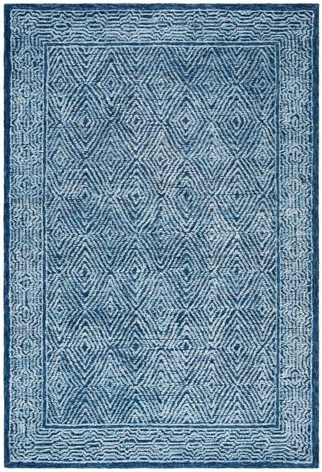 Capri CPR217 Hand Tufted Area Rug - Navy - 8'x10' - Safavieh.