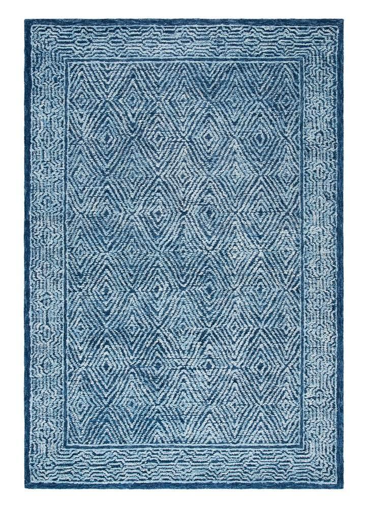 Capri CPR217 Hand Tufted Area Rug - Navy - 8'x10' - Safavieh.