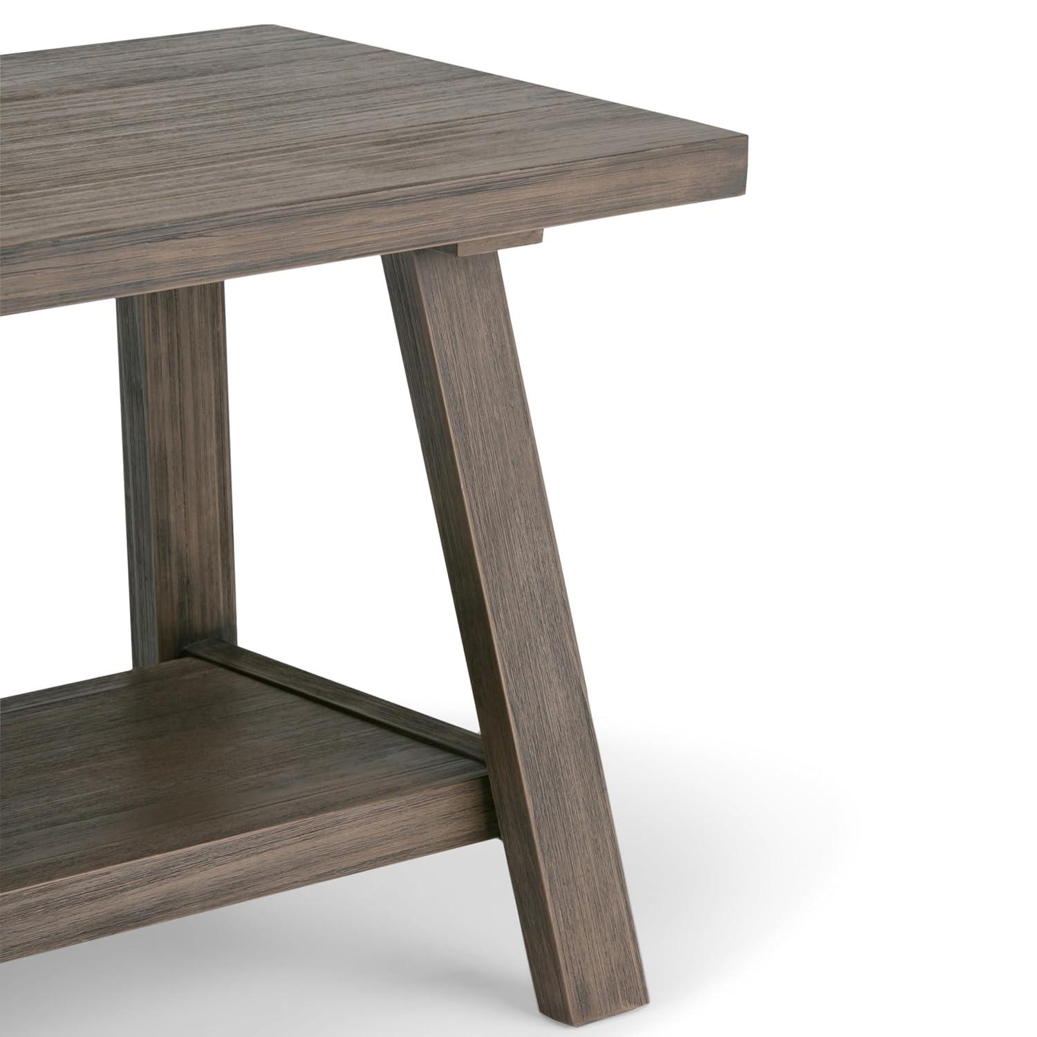Simpli Home Dylan Solid Wood Storage Bench