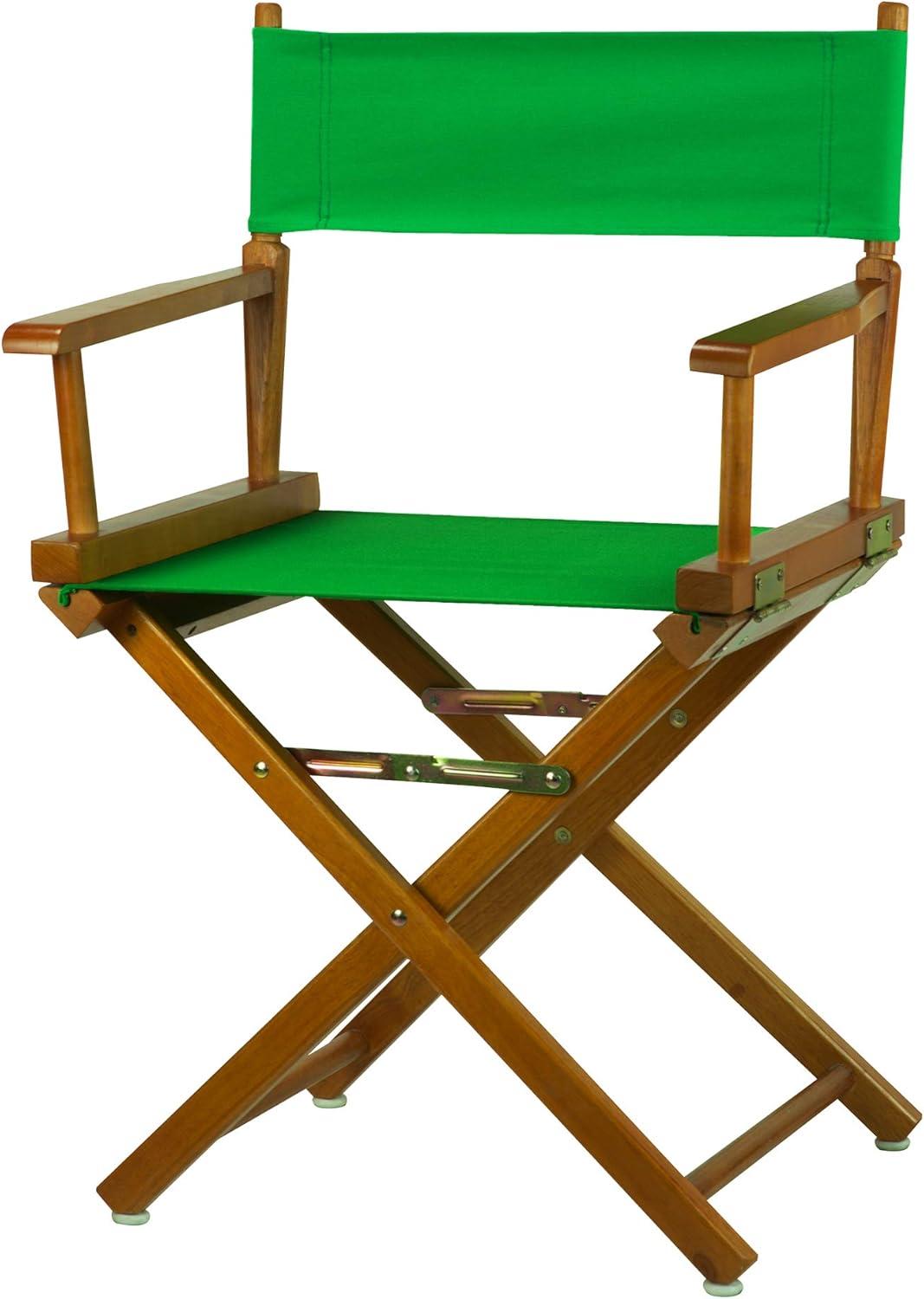 "18" Director's Chair Honey Oak Frame-Green Canvas"