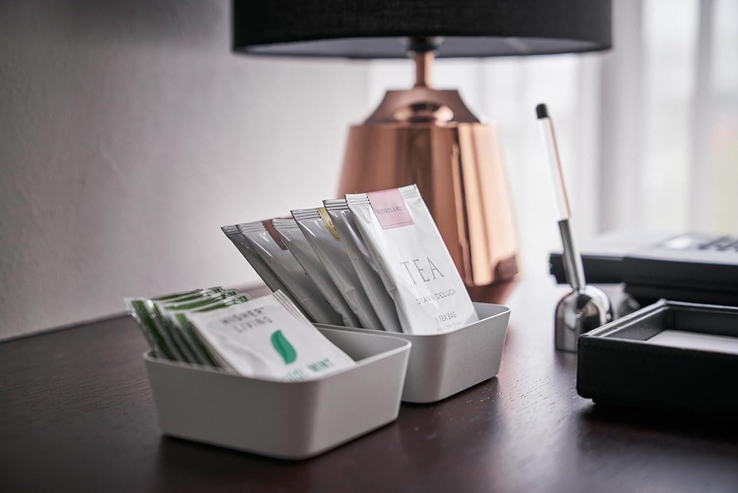 Yamazaki Home Space Saving Vanity Tray, Square, Steel, Small