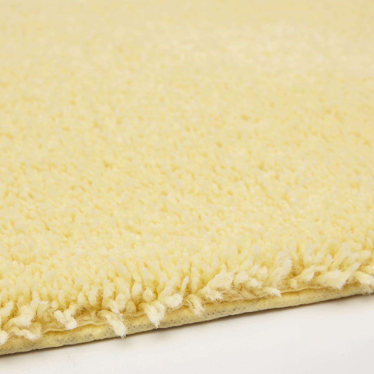 Mohawk Home Pure Perfection Nylon Bath Rug Contour, Butter Cream 1'8" x 2'