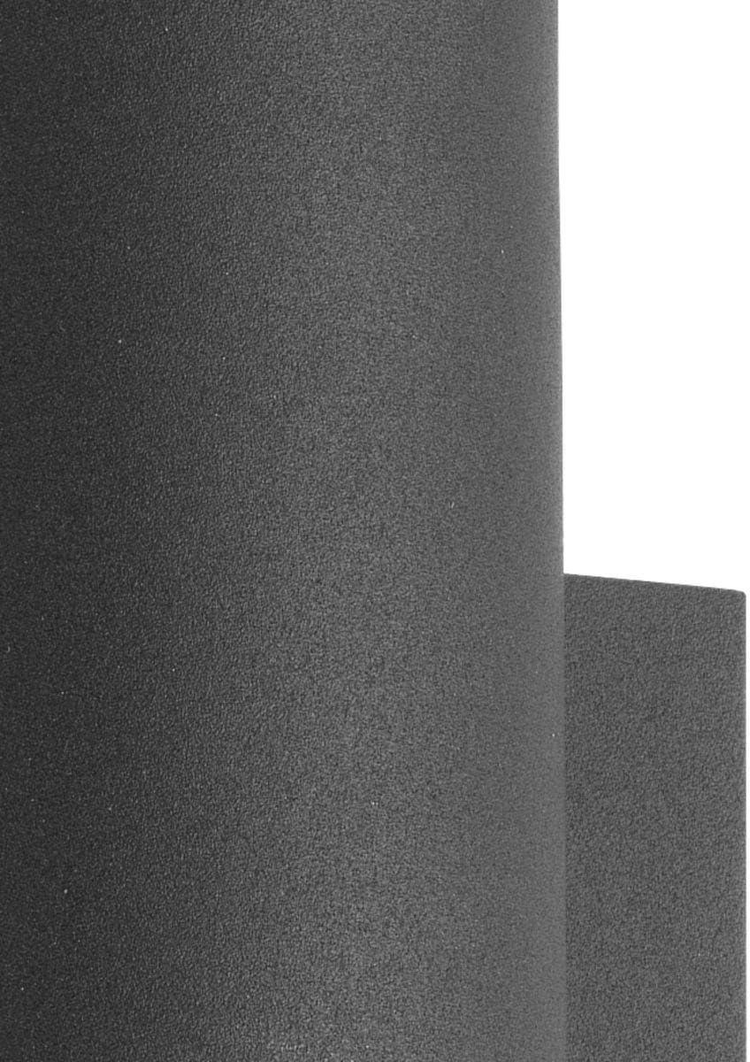 Progress Lighting Z-1030 1-Light Outdoor LED Sconce, Aluminum, Black Finish, Clear Glass Shade