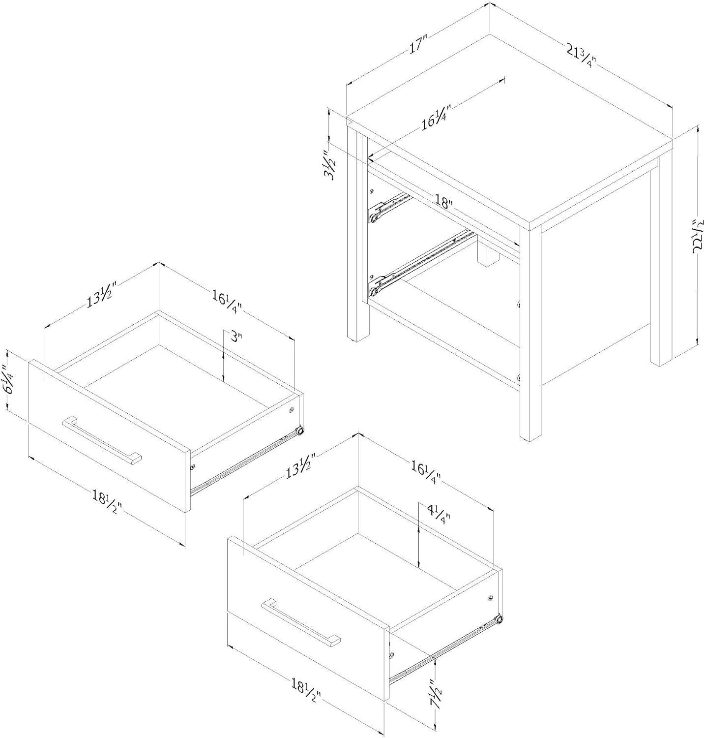 Gravity 2 - Drawer Nightstand
