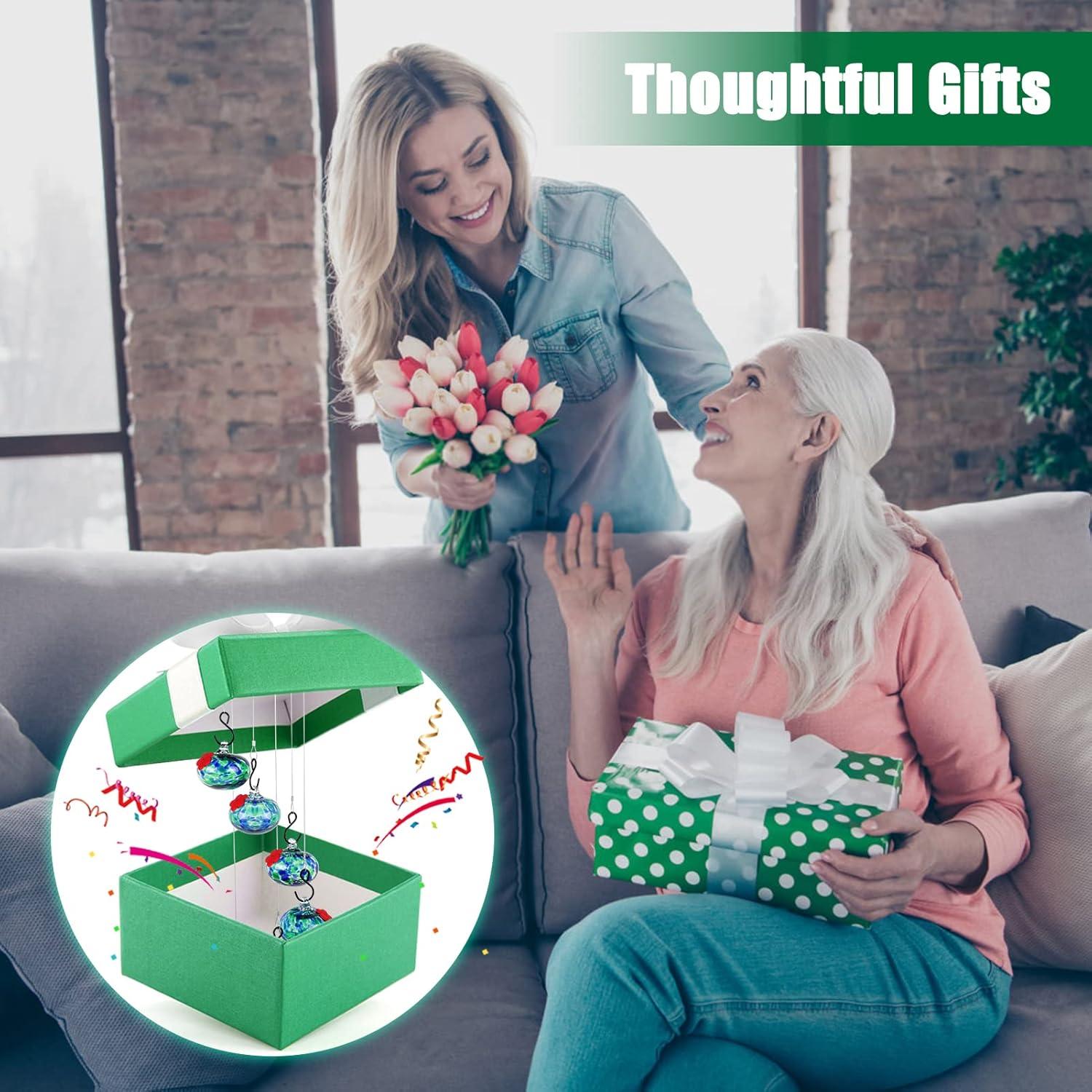 2025 New Charming Wind Chimes Hummingbird feeders,Window Bird feeders for Viewing,Bird feeders for Outdoors Hanging ant and bee Proof