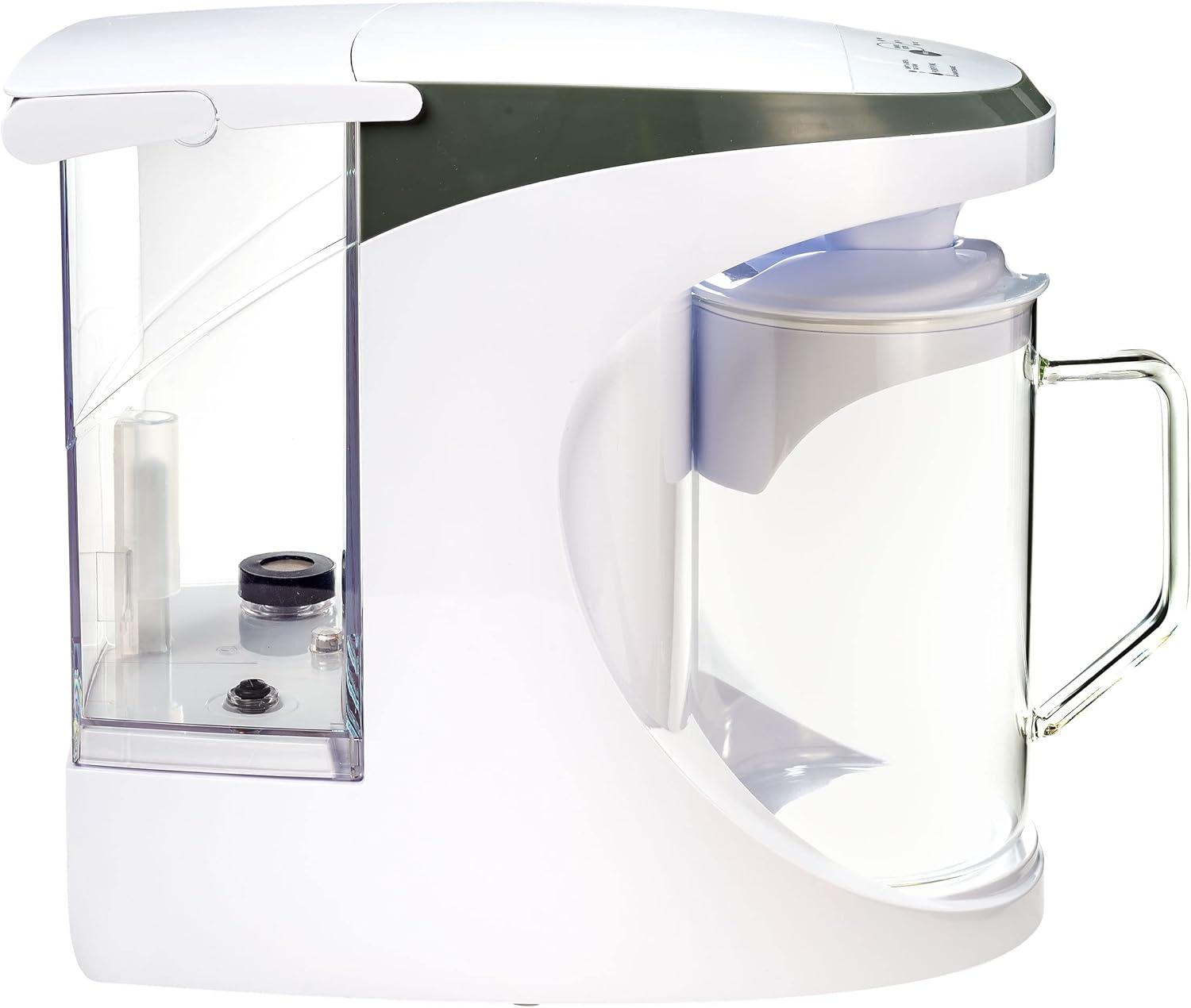 AquaTru Carafe Countertop Glass Water Purifier, 64 Fl Oz