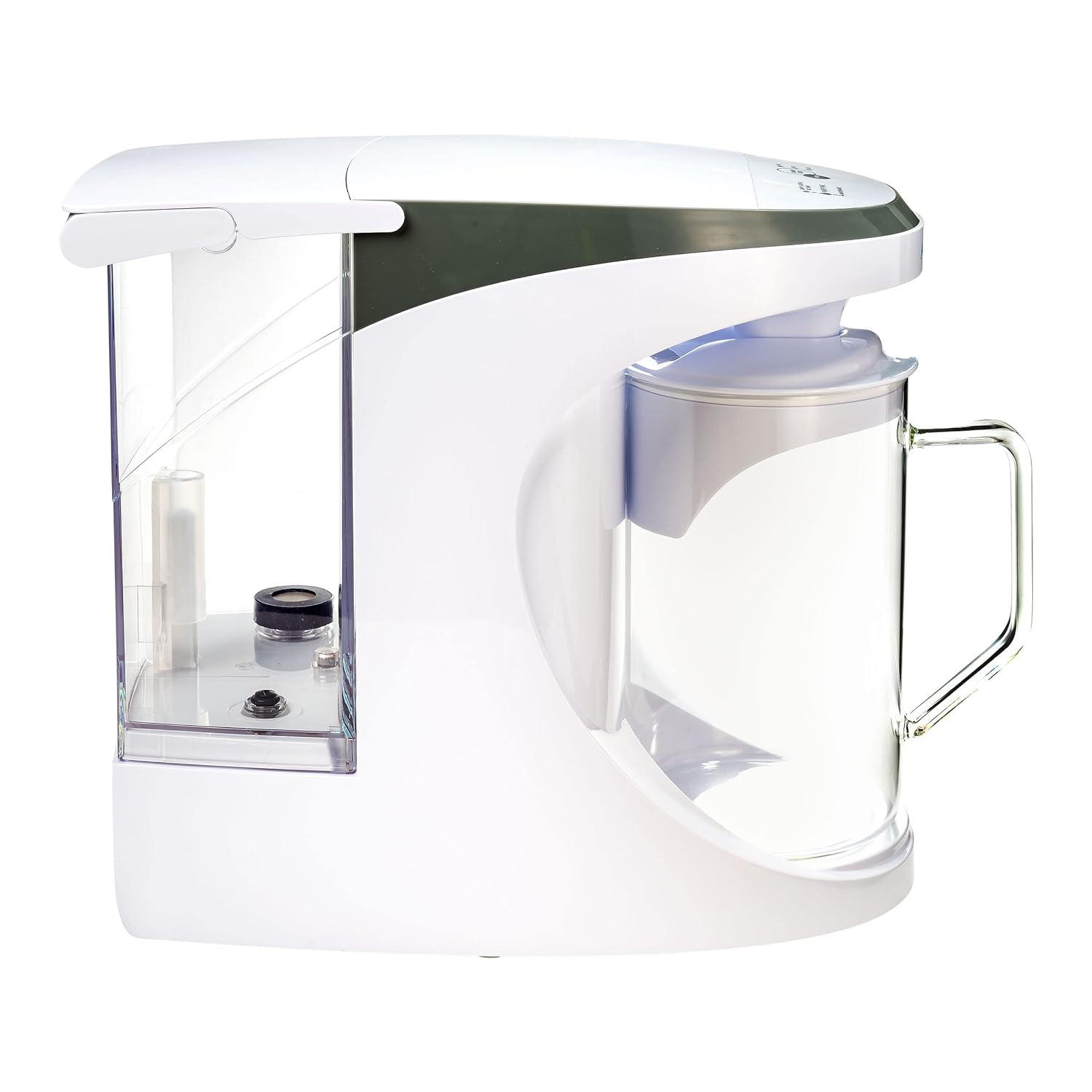 AquaTru Carafe Purificador de Agua de Vidrio para Encimera, 64 Fl Oz