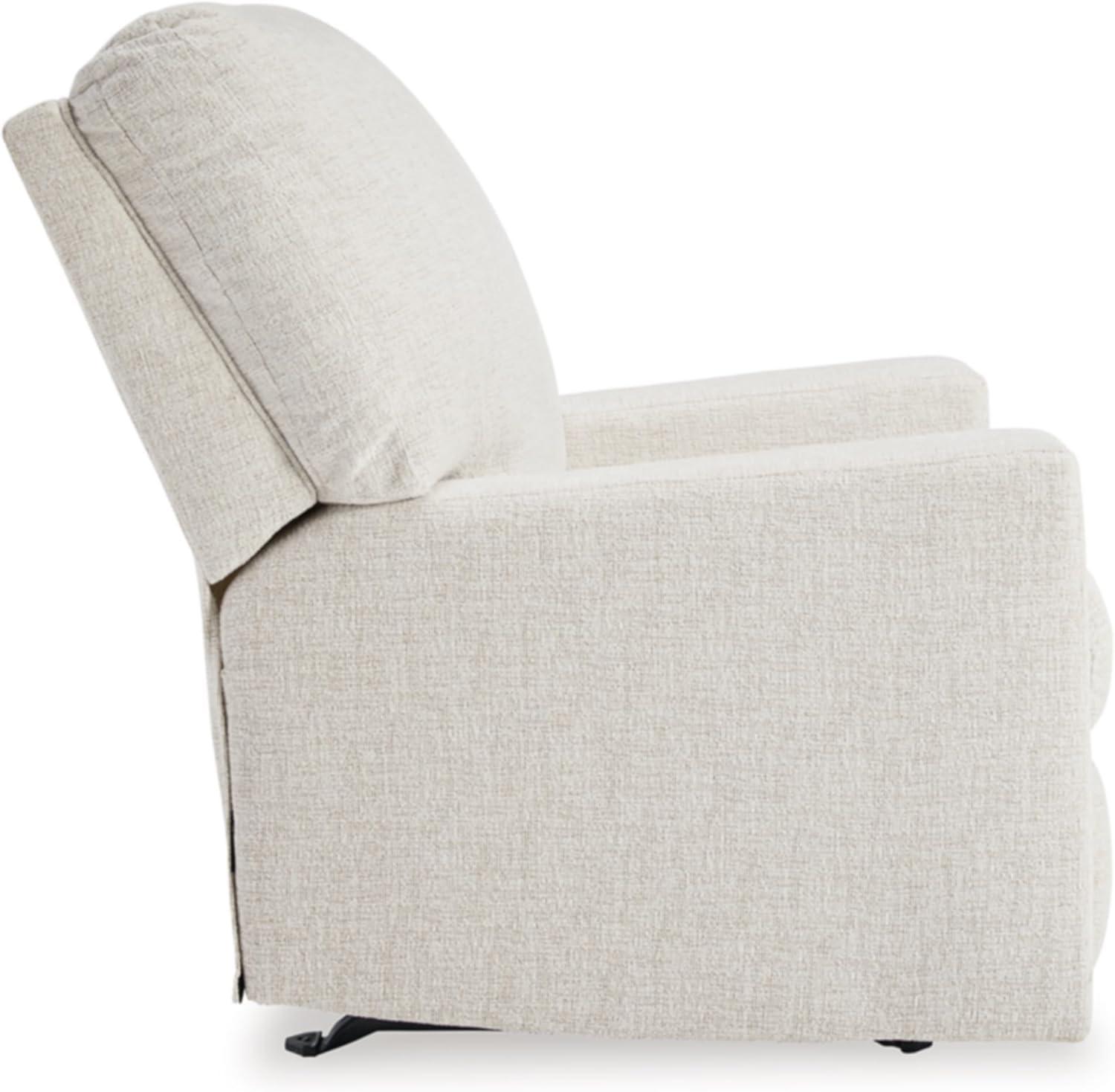 Snow White Polyester Contemporary Recliner Chair