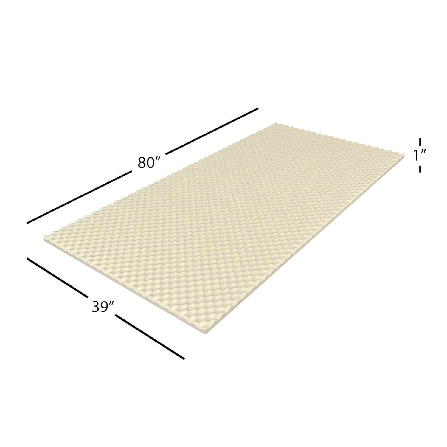 Hastings Home Egg Crate Foam Mattress Topper - Twin XL