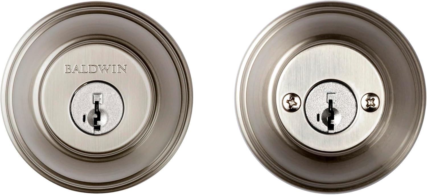 385 Round Double Cylinder Deadbolt Featuring SmartKey in Venetian Bronze