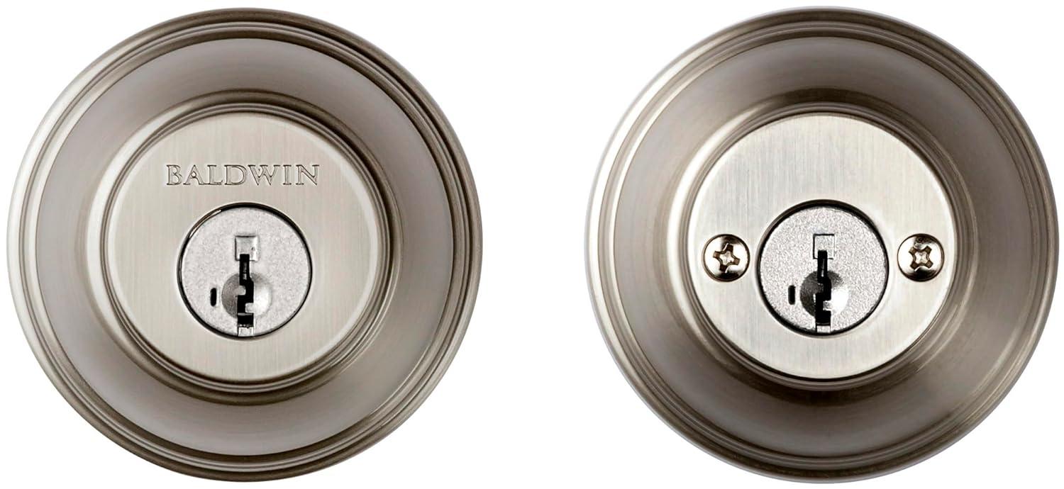 385 Round Double Cylinder Deadbolt Featuring SmartKey in Venetian Bronze