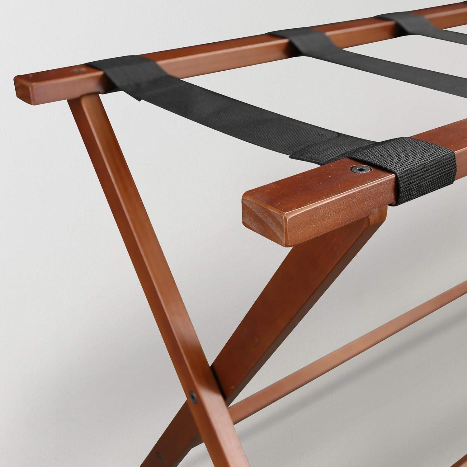 Heavy Duty 30" Extra Wide Luggage Rack - Walnut